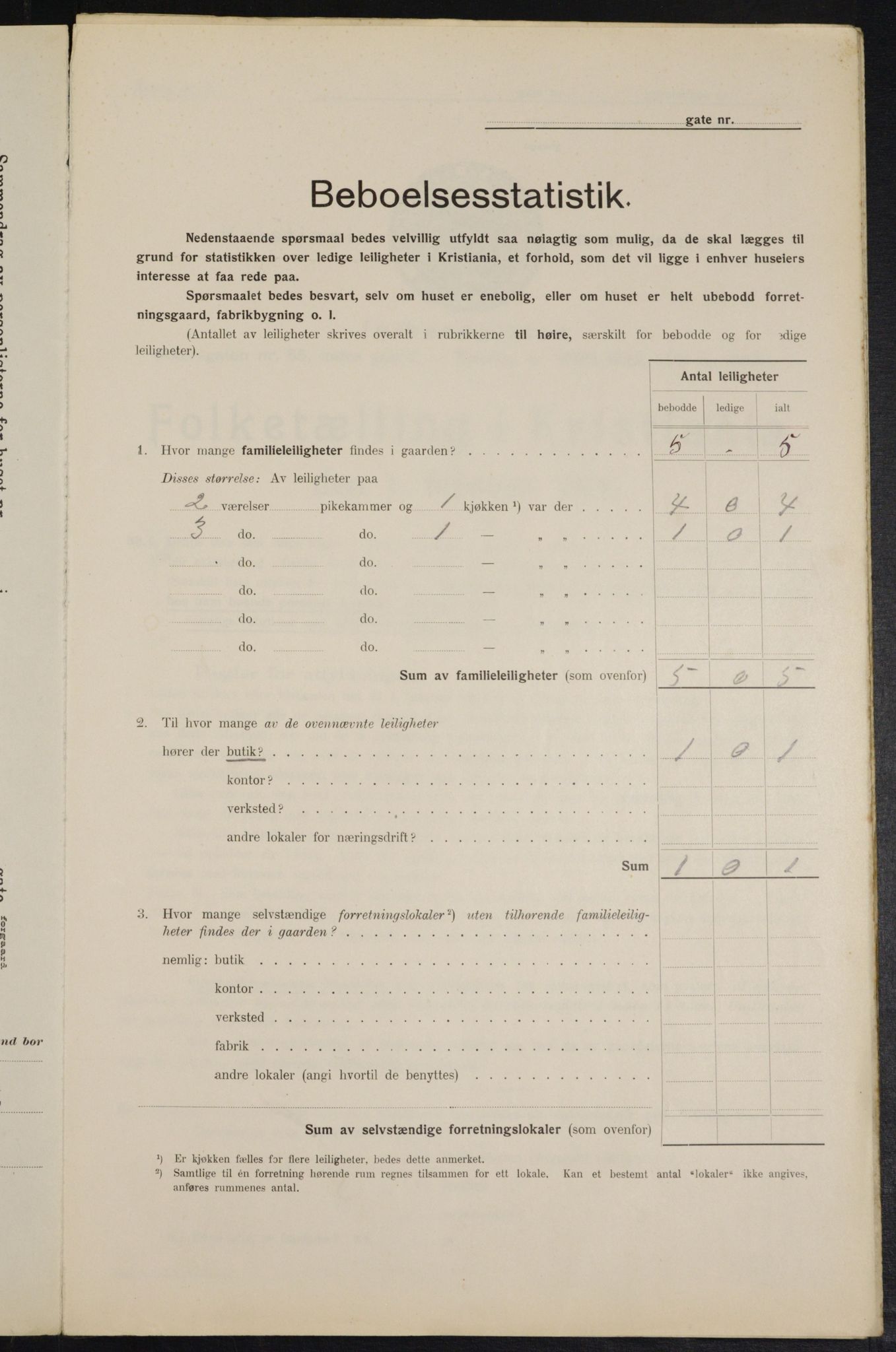 OBA, Municipal Census 1914 for Kristiania, 1914, p. 54156