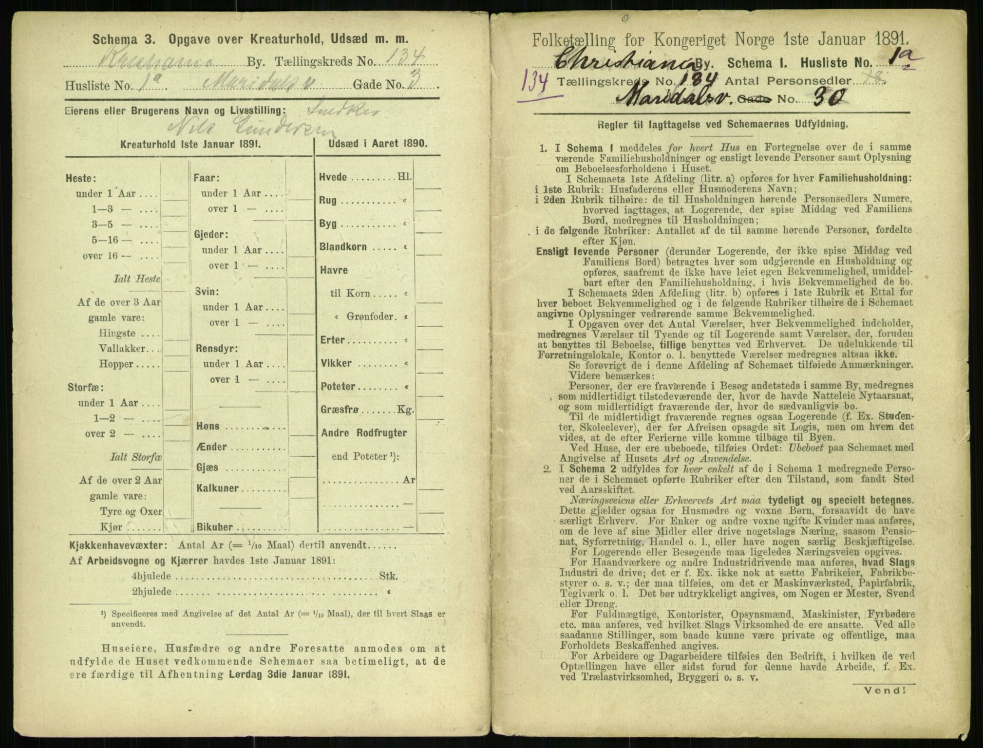 RA, 1891 census for 0301 Kristiania, 1891, p. 73403