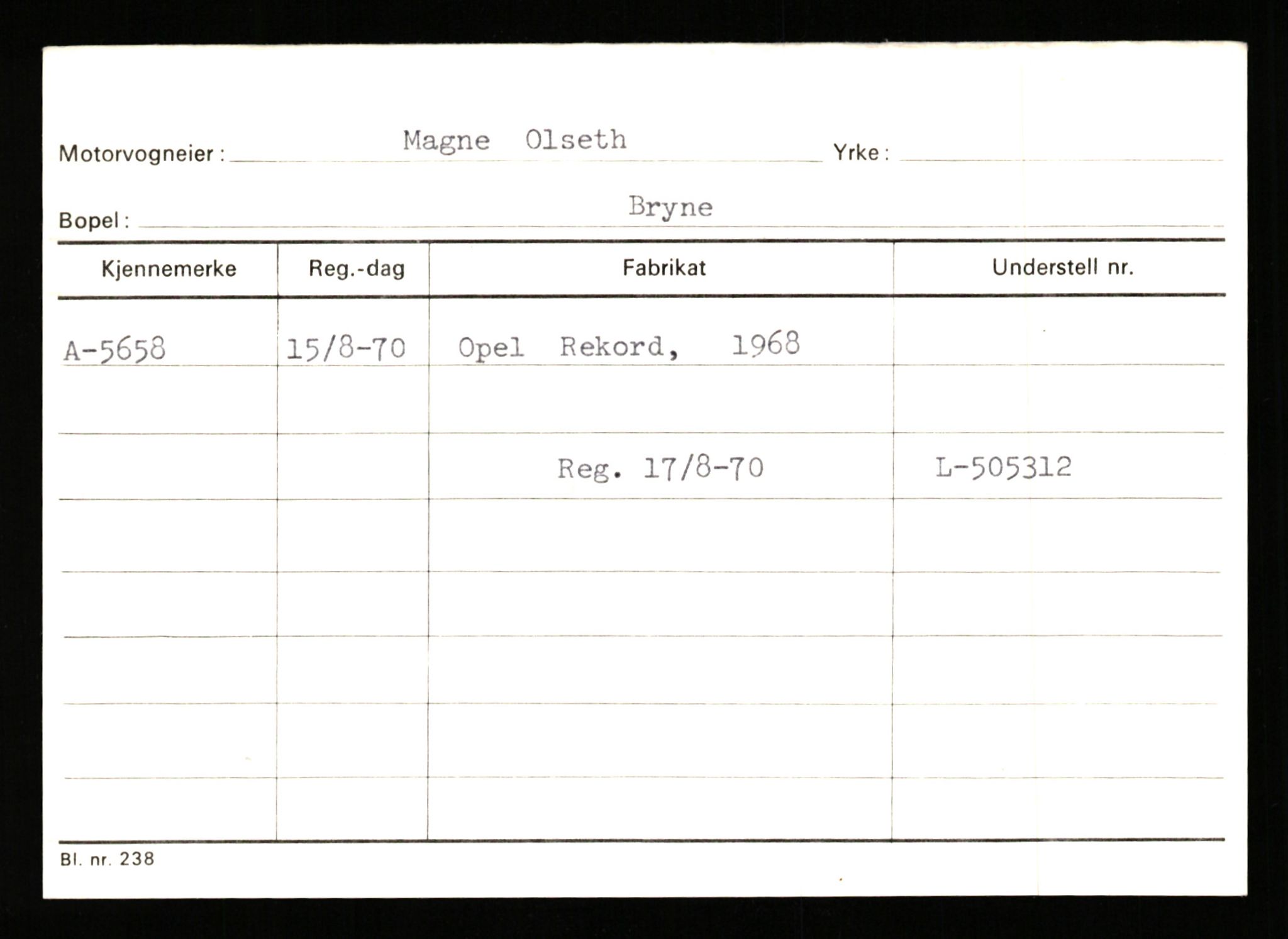 Stavanger trafikkstasjon, AV/SAST-A-101942/0/G/L0001: Registreringsnummer: 0 - 5782, 1930-1971, p. 3333