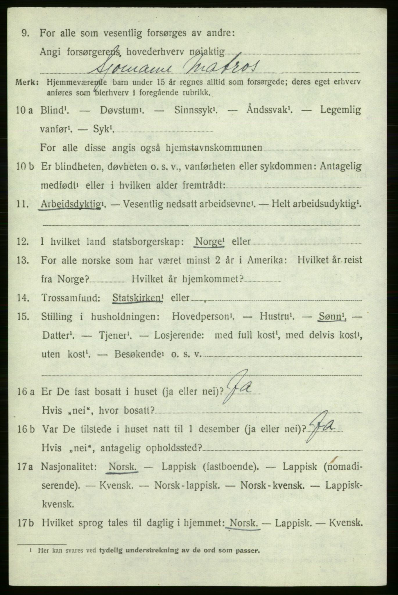SATØ, 1920 census for Nord-Varanger, 1920, p. 2568