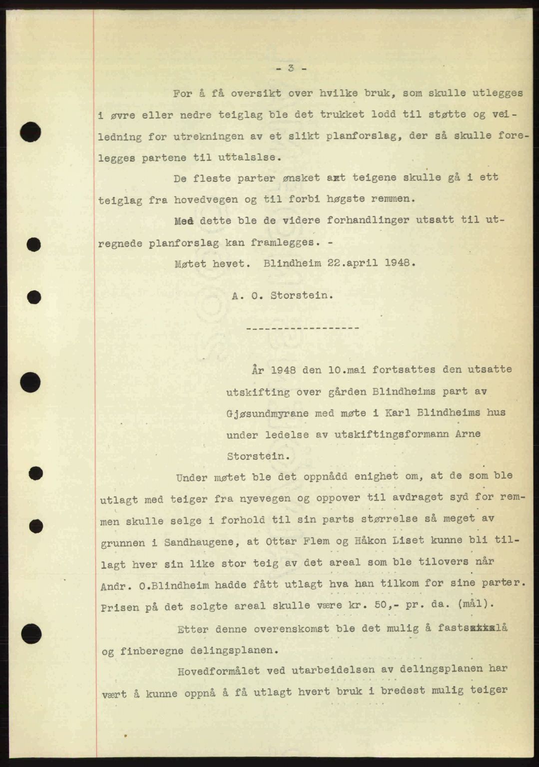 Nordre Sunnmøre sorenskriveri, AV/SAT-A-0006/1/2/2C/2Ca: Mortgage book no. A29, 1948-1949, Diary no: : 108/1949