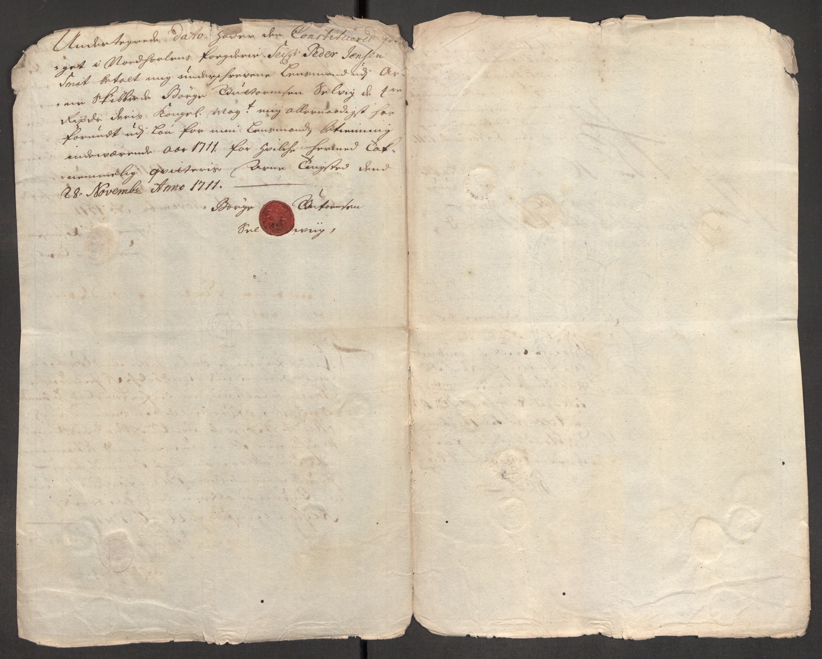Rentekammeret inntil 1814, Reviderte regnskaper, Fogderegnskap, RA/EA-4092/R51/L3192: Fogderegnskap Nordhordland og Voss, 1711, p. 359
