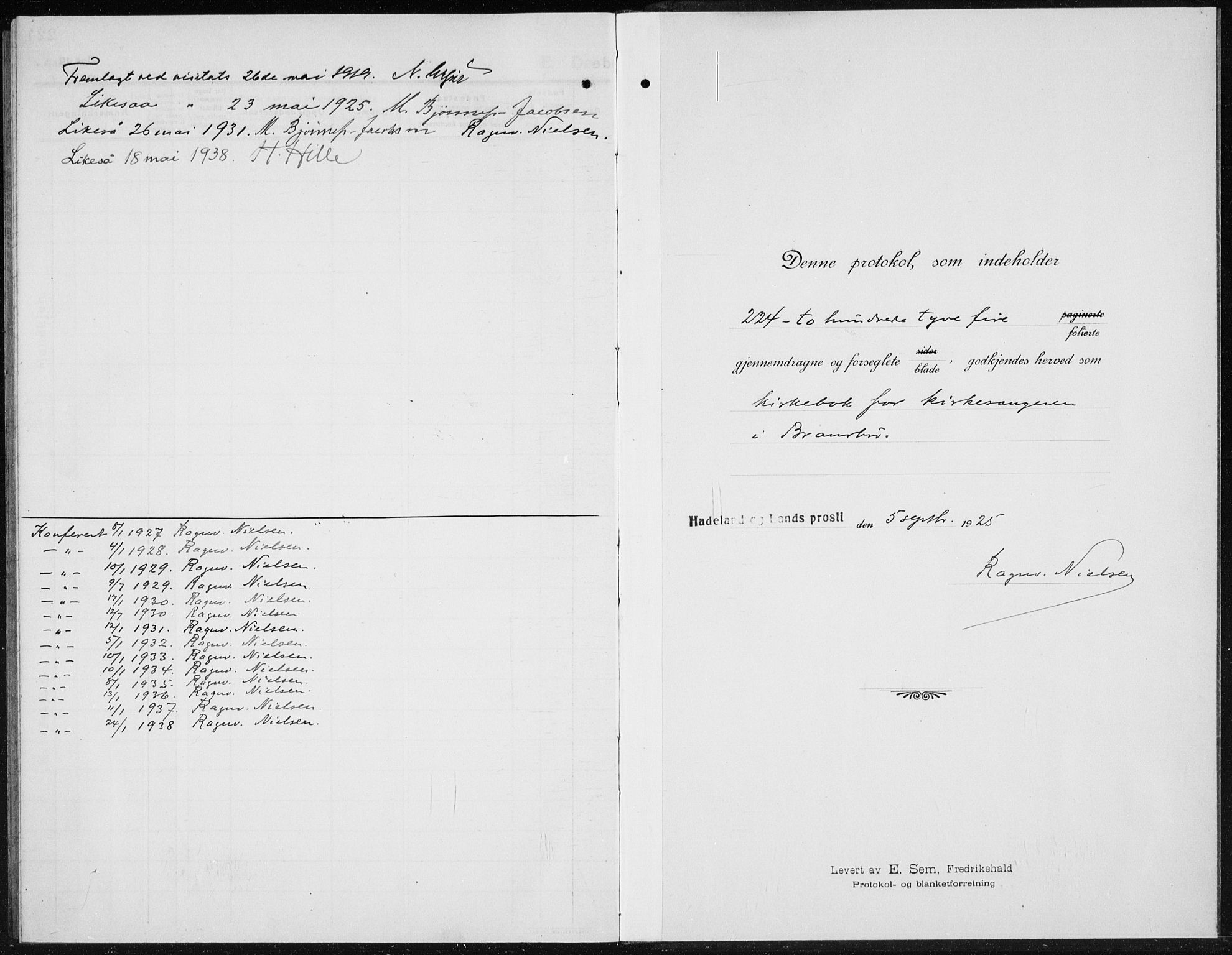 Brandbu prestekontor, SAH/PREST-114/H/Ha/Hab/L0001: Parish register (copy) no. 1, 1914-1937