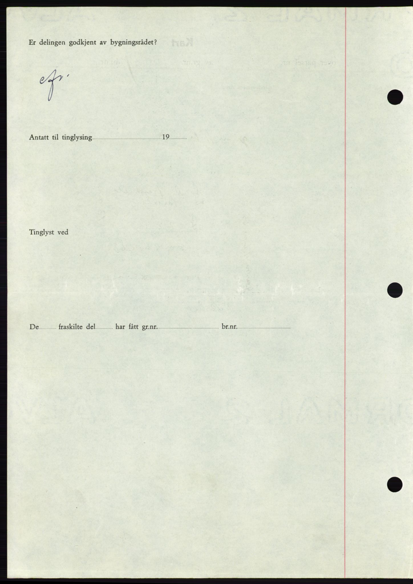 Søre Sunnmøre sorenskriveri, AV/SAT-A-4122/1/2/2C/L0078: Mortgage book no. 4A, 1946-1946, Diary no: : 459/1946