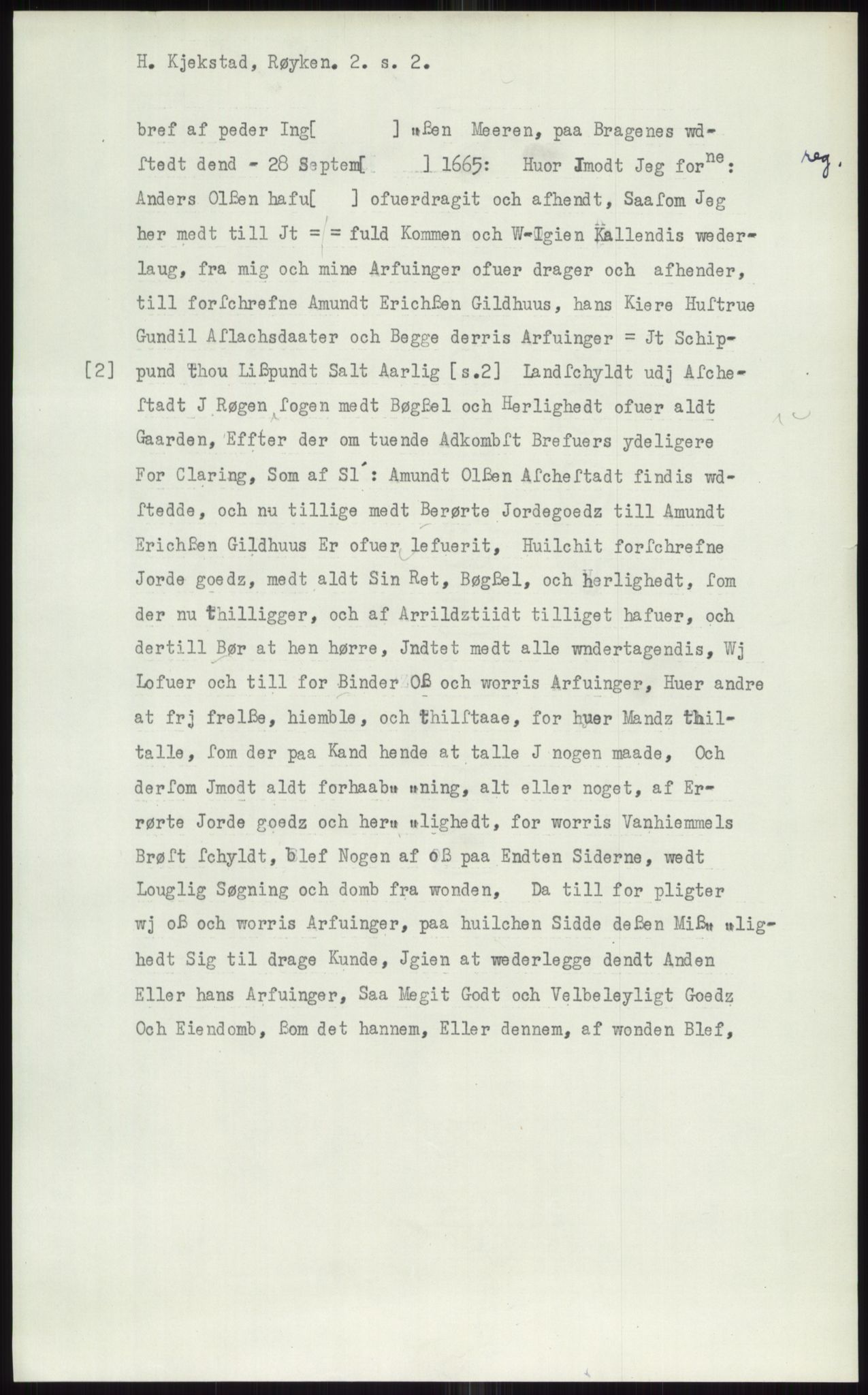 Samlinger til kildeutgivelse, Diplomavskriftsamlingen, AV/RA-EA-4053/H/Ha, p. 2032