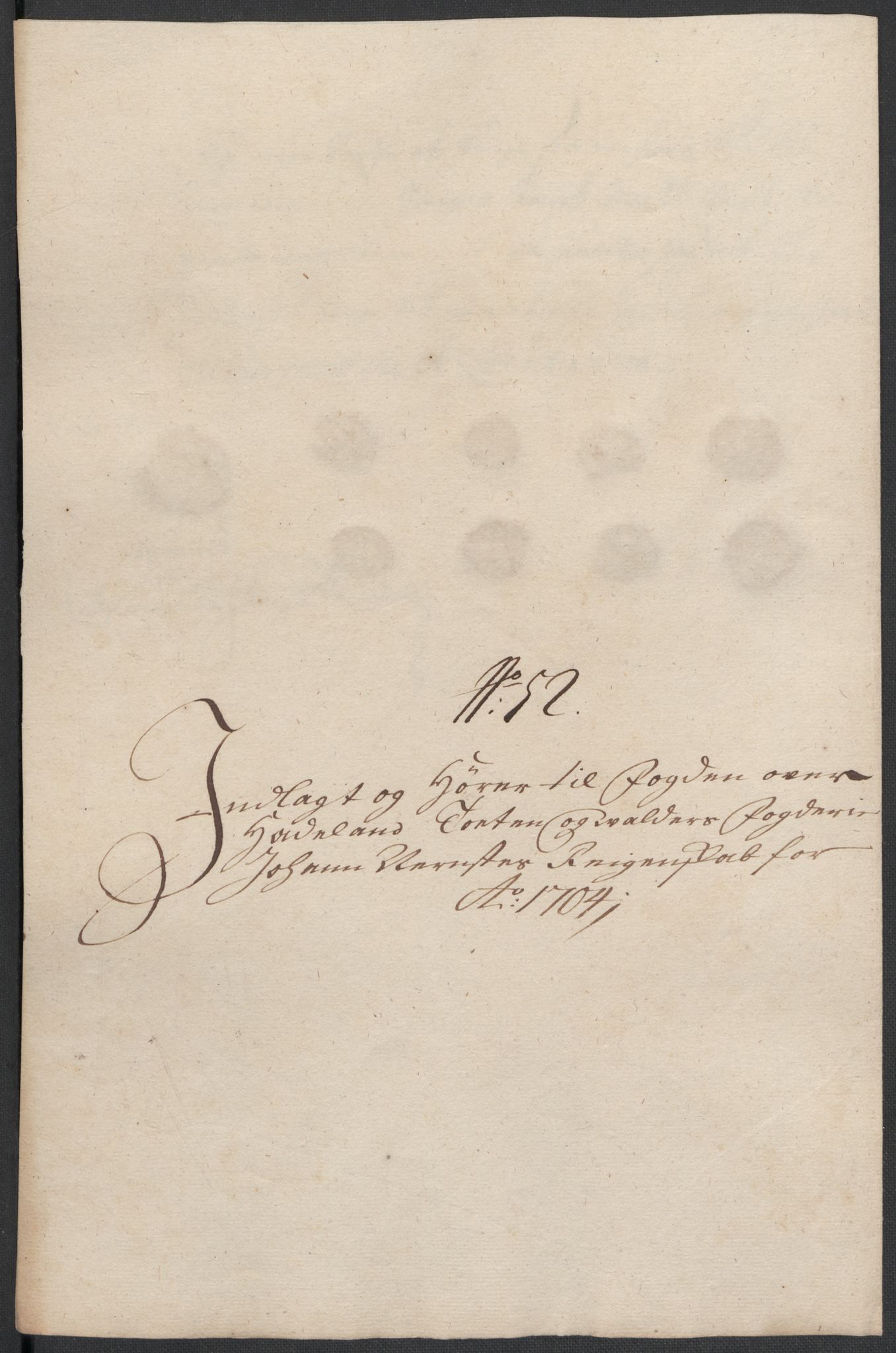 Rentekammeret inntil 1814, Reviderte regnskaper, Fogderegnskap, AV/RA-EA-4092/R18/L1302: Fogderegnskap Hadeland, Toten og Valdres, 1704, p. 486