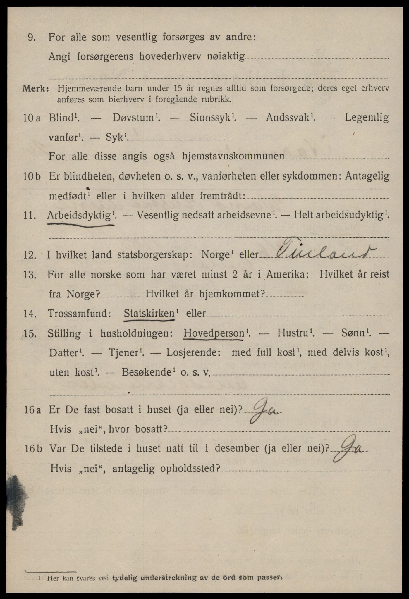 SAT, 1920 census for Ålesund, 1920, p. 43219