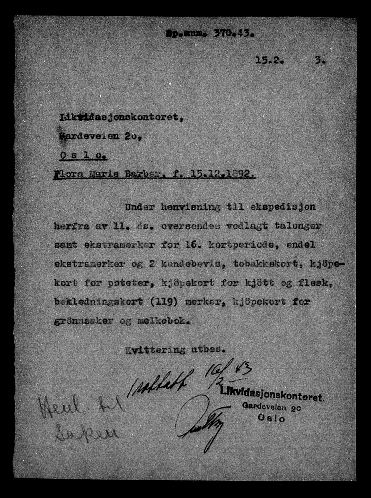 Justisdepartementet, Tilbakeføringskontoret for inndratte formuer, AV/RA-S-1564/H/Hc/Hcc/L0918: --, 1945-1947, p. 198