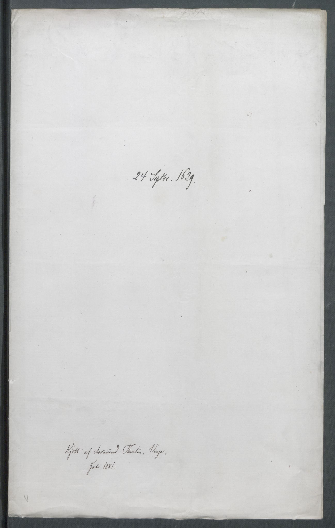 Riksarkivets diplomsamling, RA/EA-5965/F02/L0138: Dokumenter, 1629, p. 76