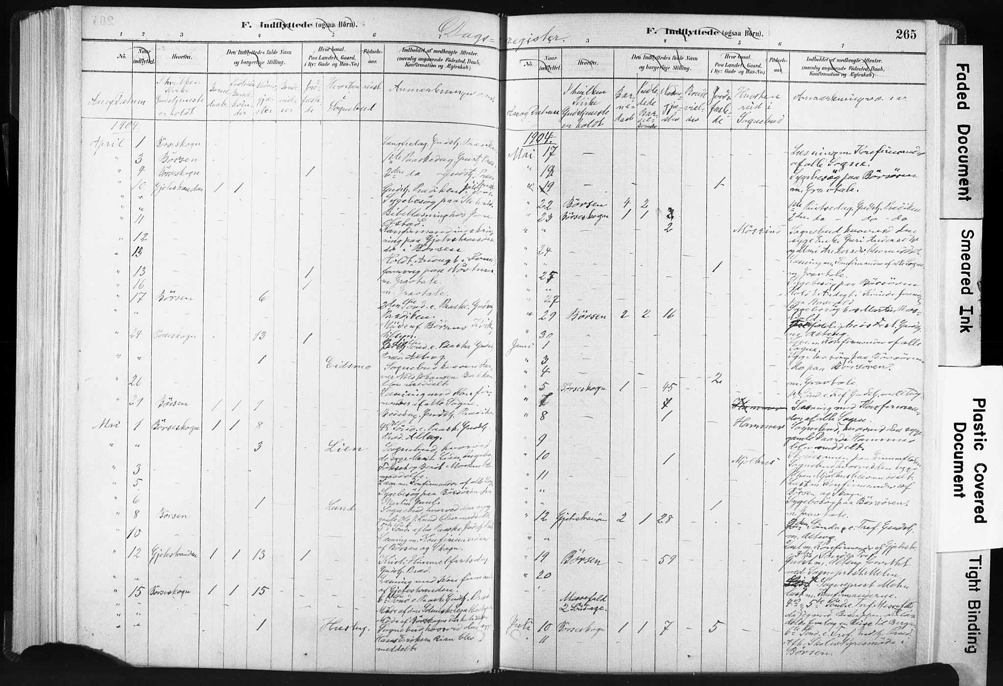 Ministerialprotokoller, klokkerbøker og fødselsregistre - Sør-Trøndelag, AV/SAT-A-1456/665/L0773: Parish register (official) no. 665A08, 1879-1905, p. 265