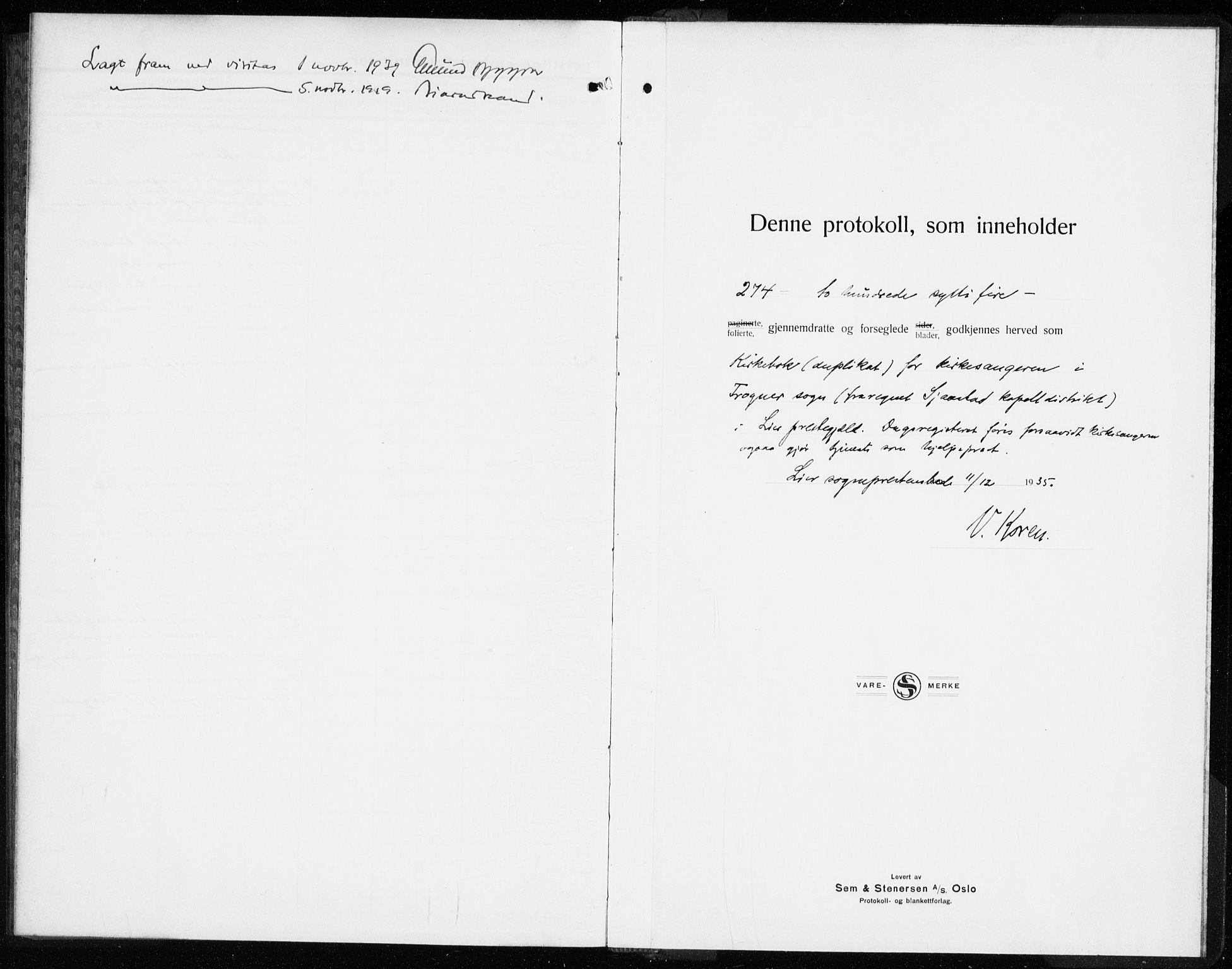 Lier kirkebøker, AV/SAKO-A-230/G/Gb/L0005: Parish register (copy) no. II 5, 1932-1942