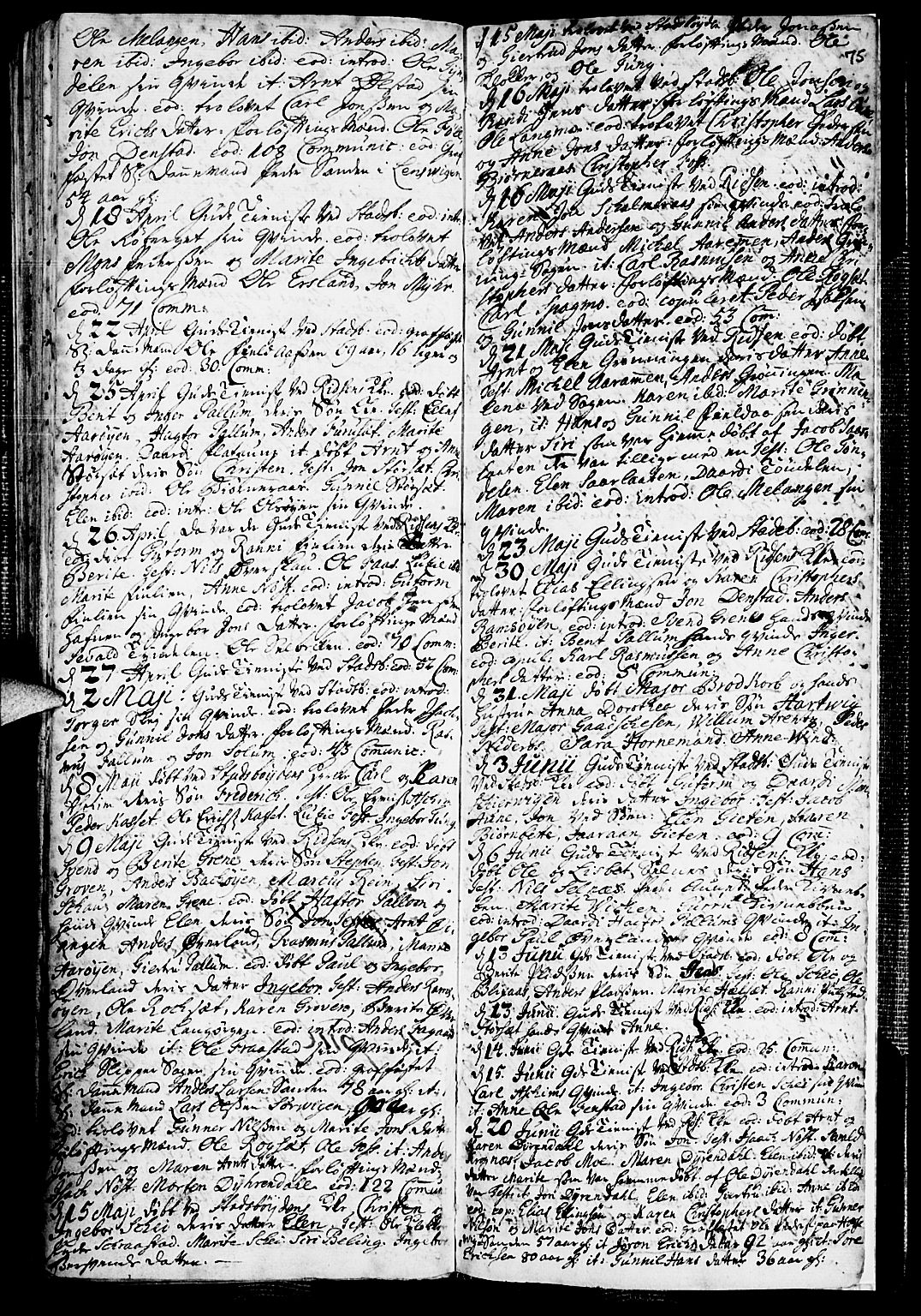 Ministerialprotokoller, klokkerbøker og fødselsregistre - Sør-Trøndelag, SAT/A-1456/646/L0603: Parish register (official) no. 646A01, 1700-1734, p. 75