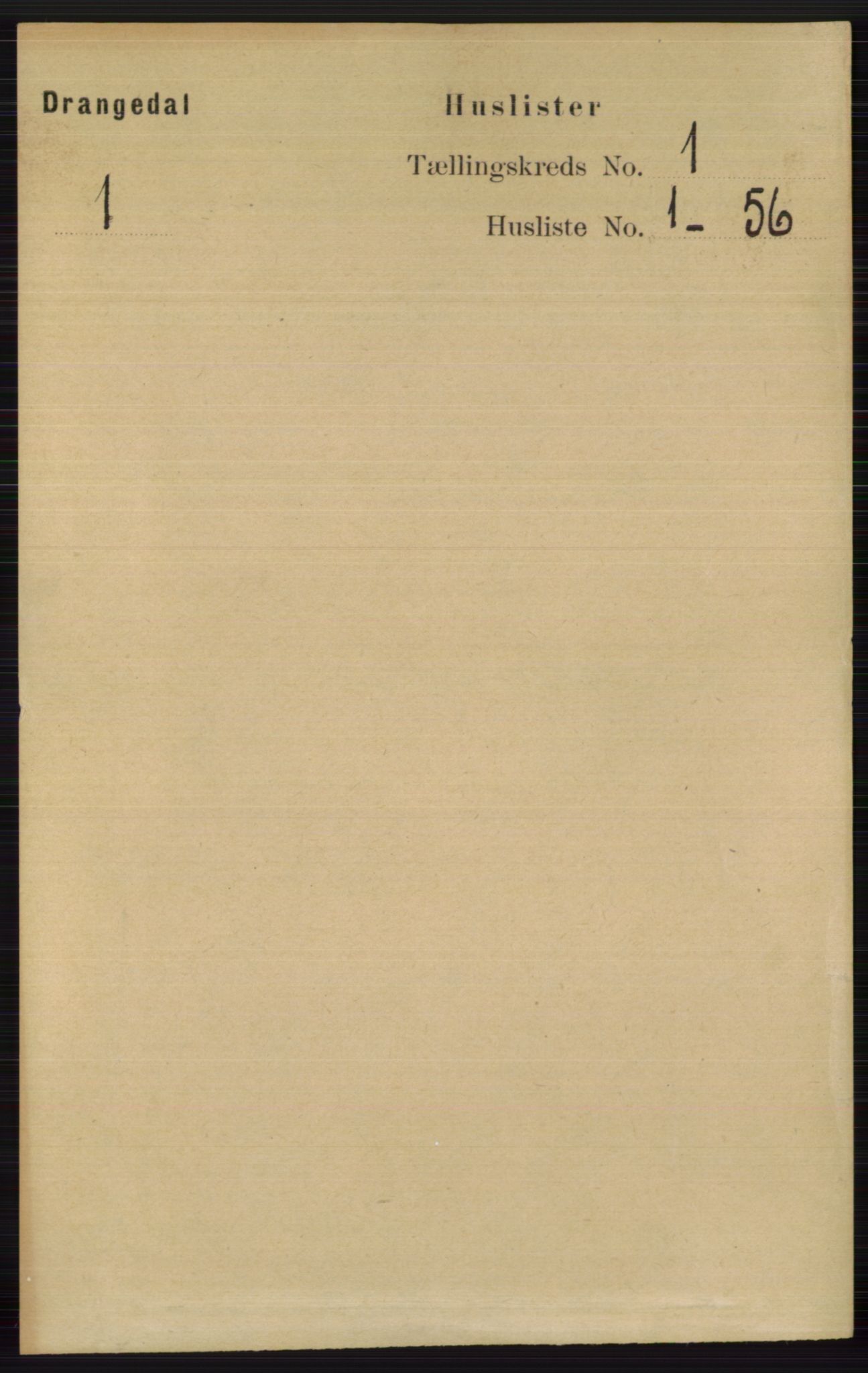 RA, 1891 census for 0817 Drangedal, 1891, p. 31