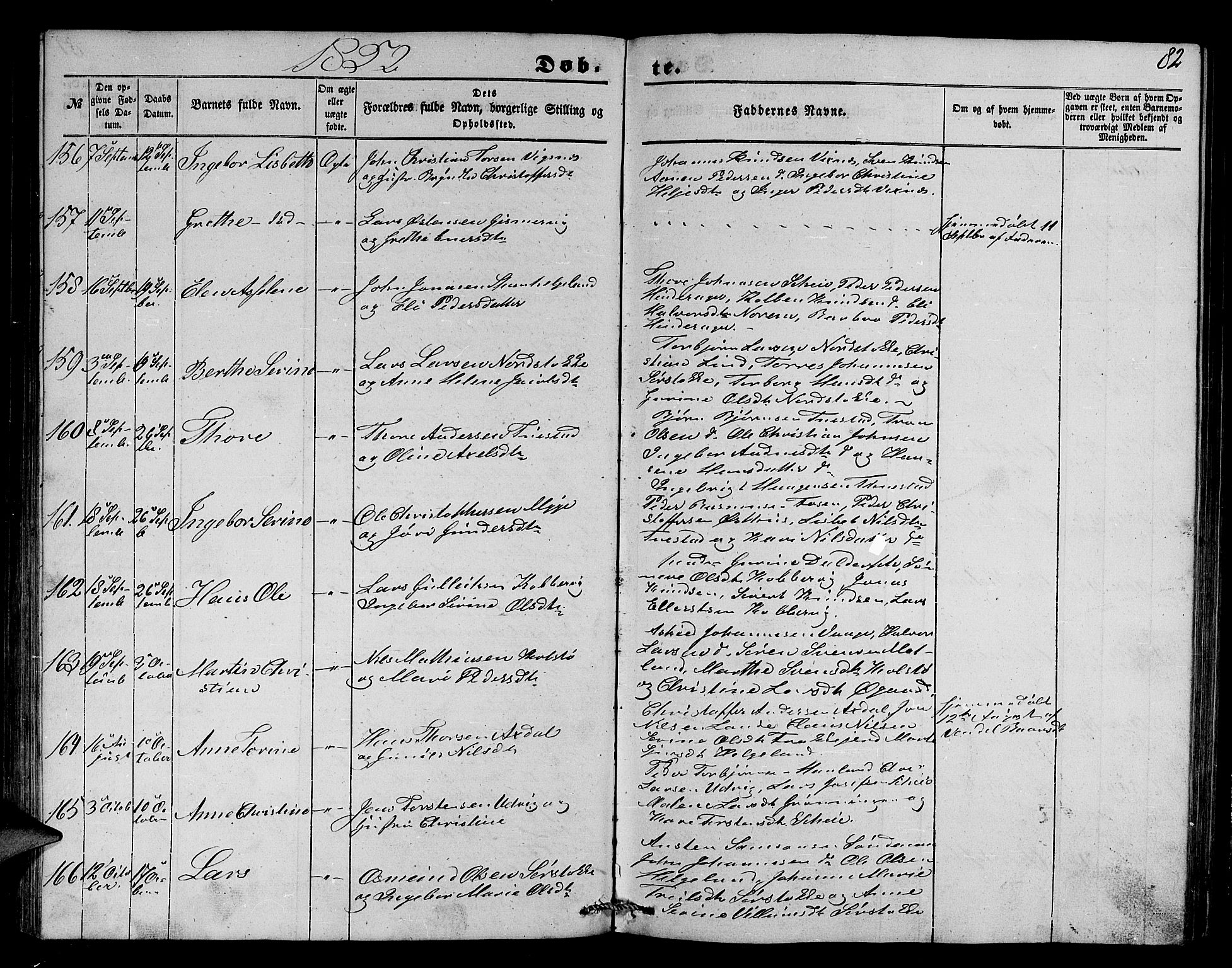 Avaldsnes sokneprestkontor, AV/SAST-A -101851/H/Ha/Hab/L0002: Parish register (copy) no. B 2, 1848-1856, p. 82