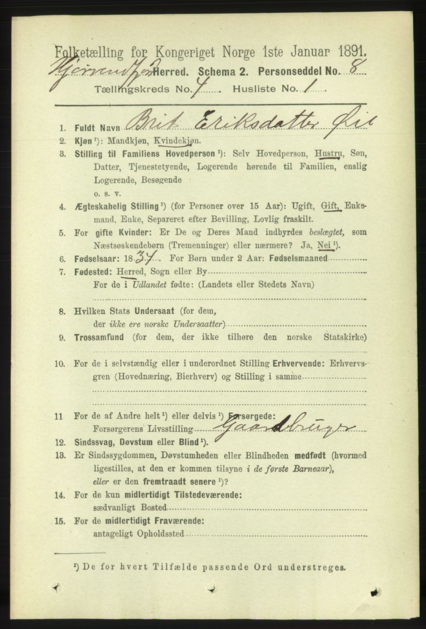 RA, 1891 census for 1522 Hjørundfjord, 1891, p. 674