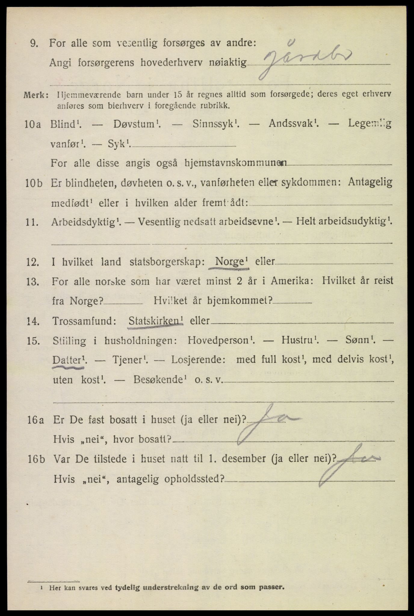 SAH, 1920 census for Eidskog, 1920, p. 9992