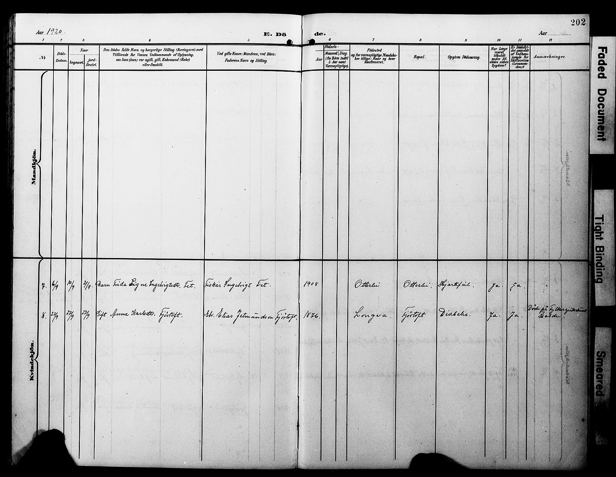 Ministerialprotokoller, klokkerbøker og fødselsregistre - Møre og Romsdal, AV/SAT-A-1454/538/L0524: Parish register (copy) no. 538C02, 1901-1931, p. 202