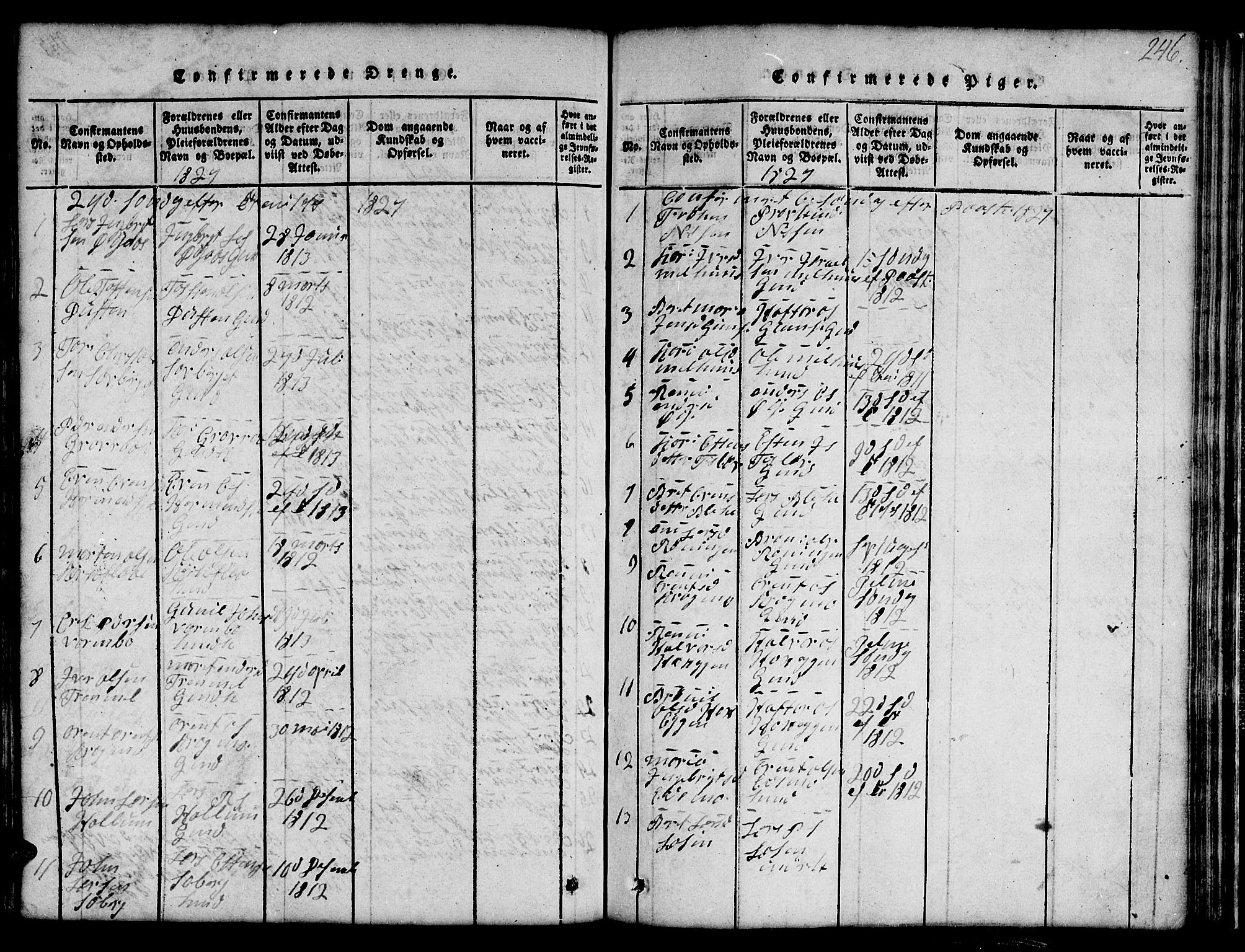 Ministerialprotokoller, klokkerbøker og fødselsregistre - Sør-Trøndelag, SAT/A-1456/691/L1092: Parish register (copy) no. 691C03, 1816-1852, p. 246