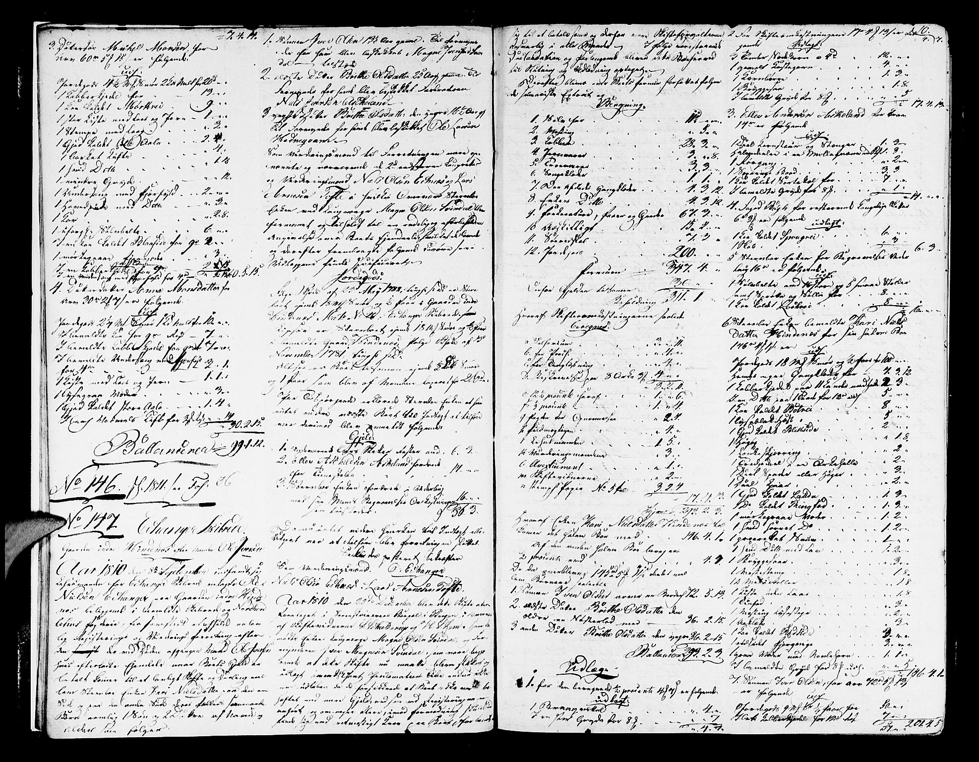 Nordhordland sorenskrivar, AV/SAB-A-2901/1/H/Ha/L0012a: Skifteprotokollar Nordhordland , 1810-1813, p. 9b-10a