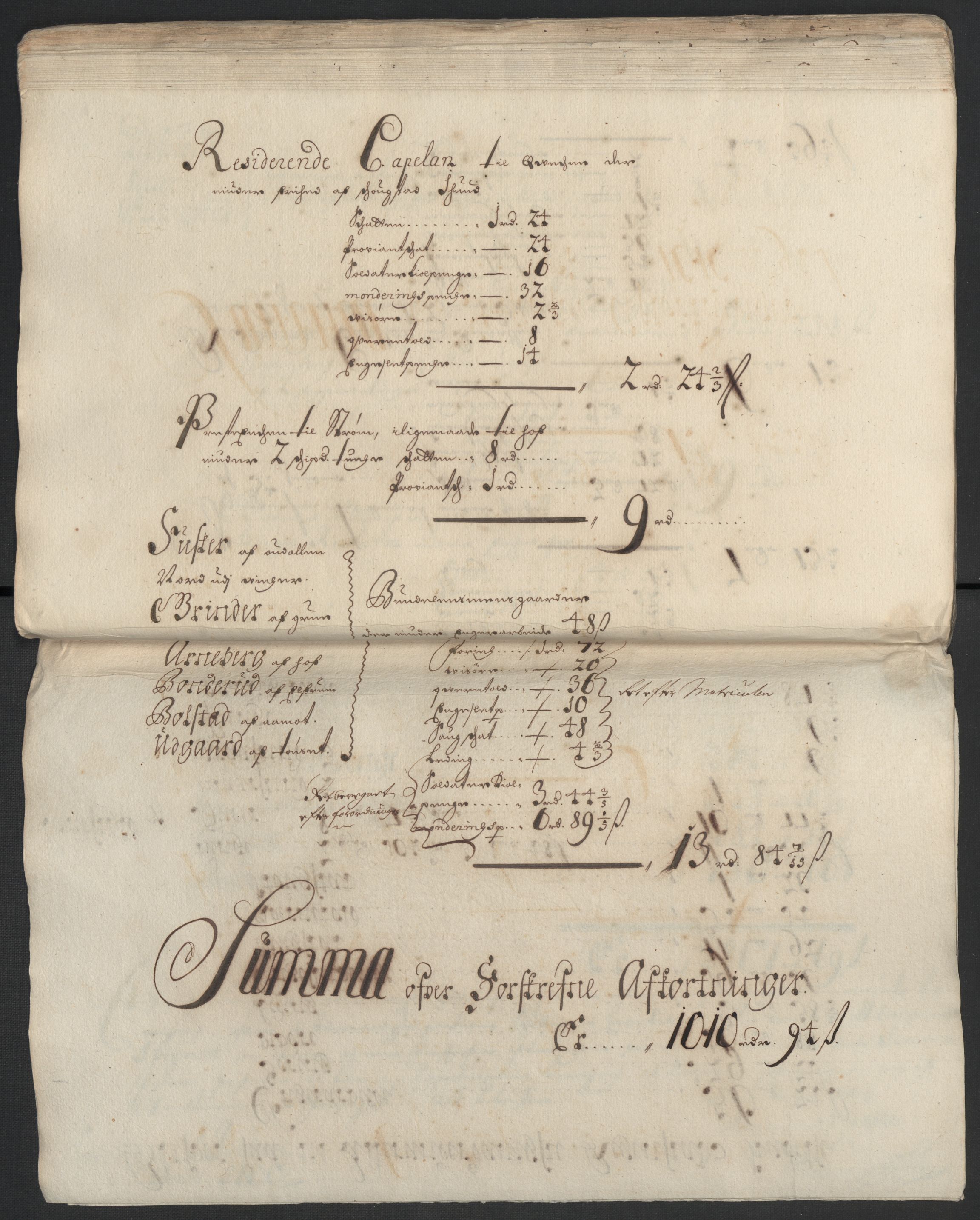 Rentekammeret inntil 1814, Reviderte regnskaper, Fogderegnskap, AV/RA-EA-4092/R13/L0837: Fogderegnskap Solør, Odal og Østerdal, 1699, p. 170