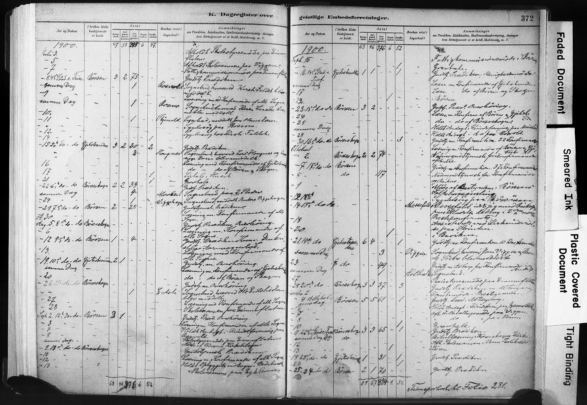 Ministerialprotokoller, klokkerbøker og fødselsregistre - Sør-Trøndelag, AV/SAT-A-1456/665/L0773: Parish register (official) no. 665A08, 1879-1905, p. 372