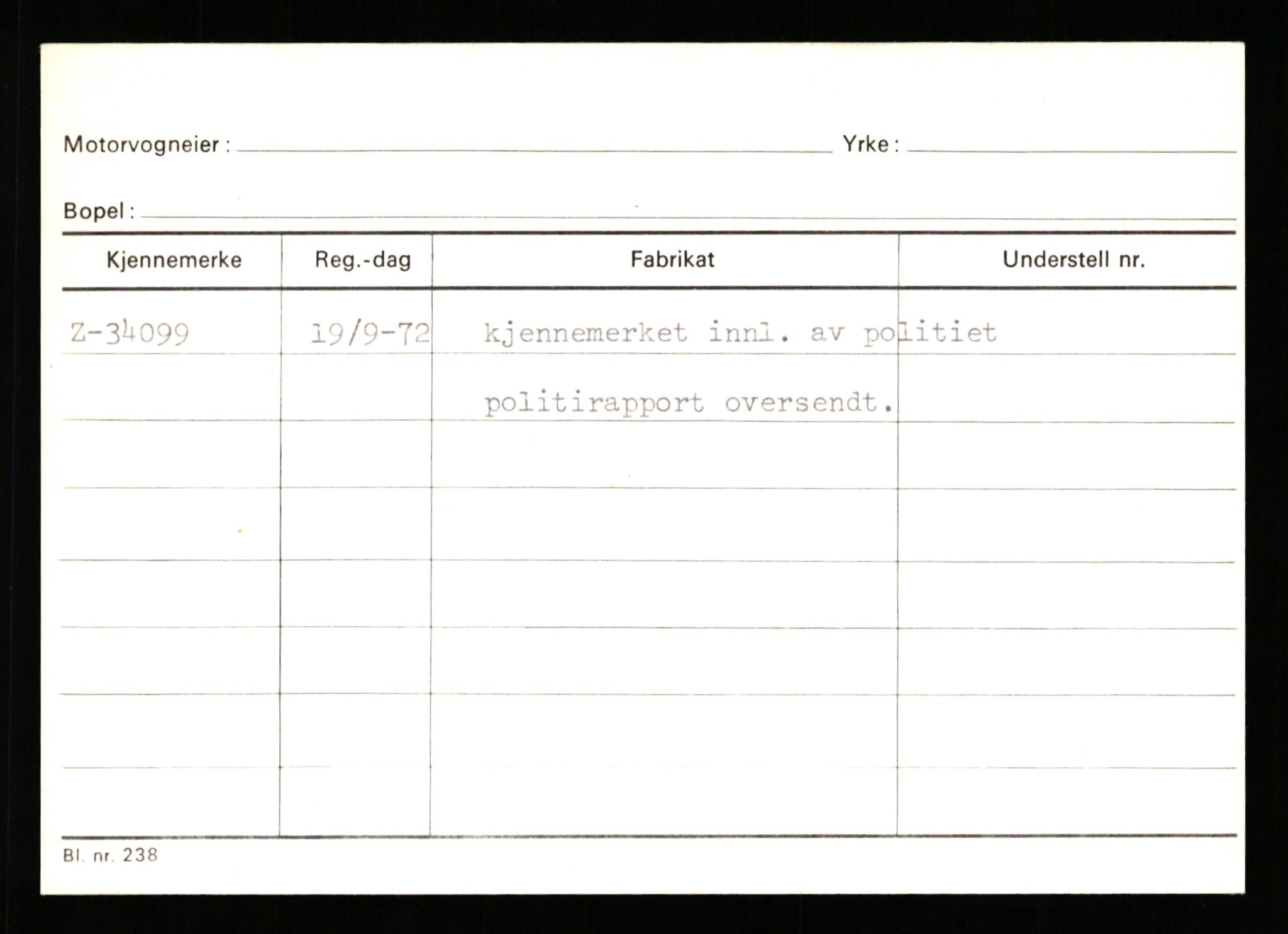 Stavanger trafikkstasjon, AV/SAST-A-101942/0/G/L0005: Registreringsnummer: 23000 - 34245, 1930-1971, p. 3448