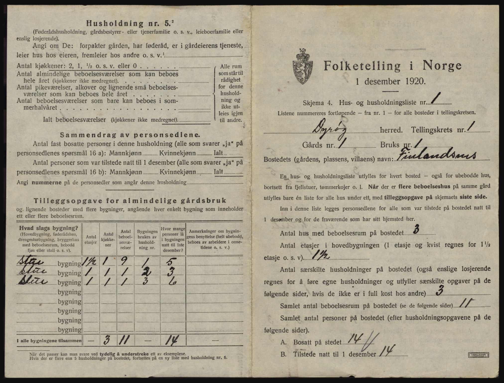 SATØ, 1920 census for Dyrøy, 1920, p. 35