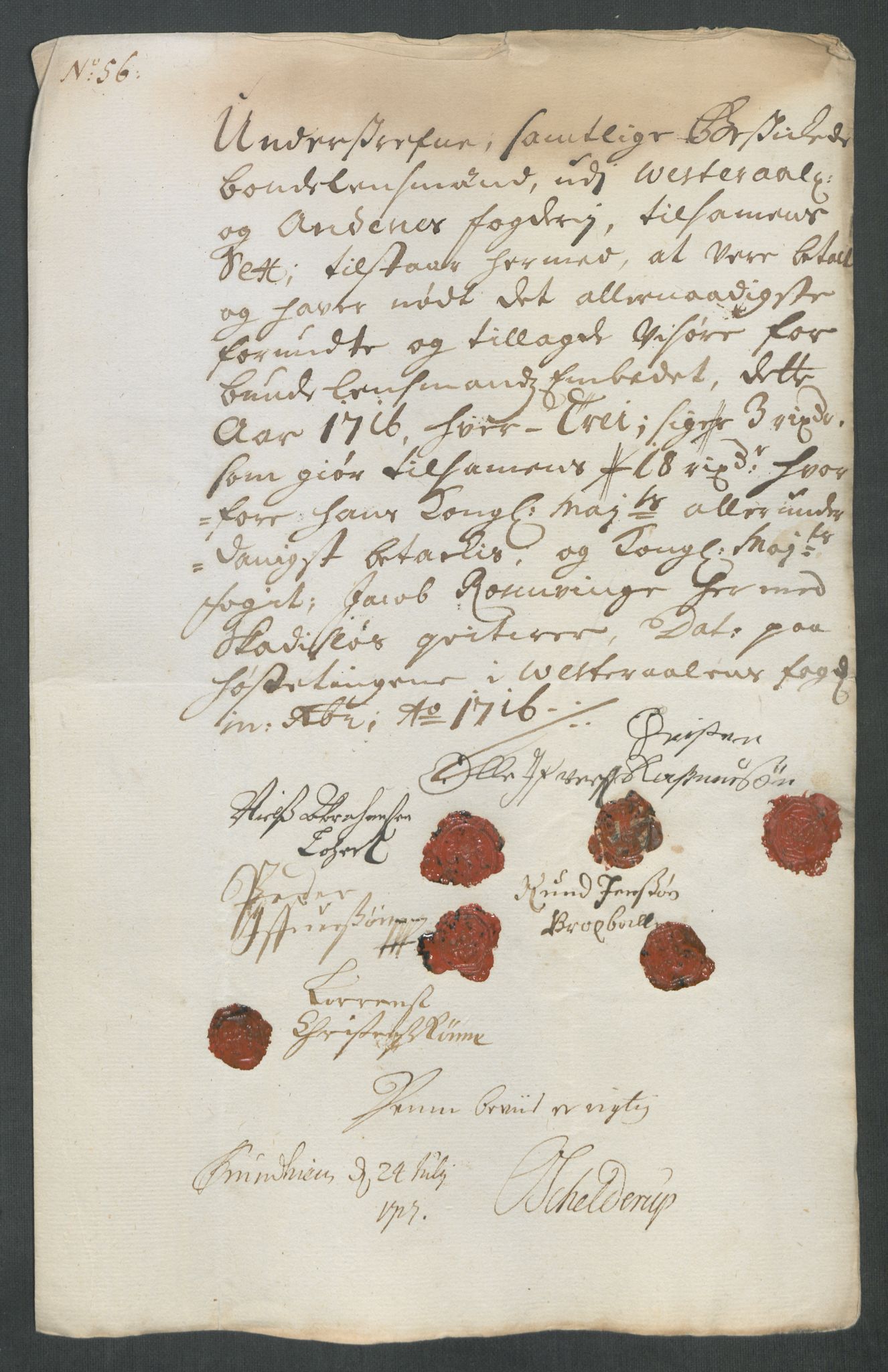 Rentekammeret inntil 1814, Reviderte regnskaper, Fogderegnskap, AV/RA-EA-4092/R67/L4682: Fogderegnskap Vesterålen, Andenes og Lofoten, 1716, p. 277