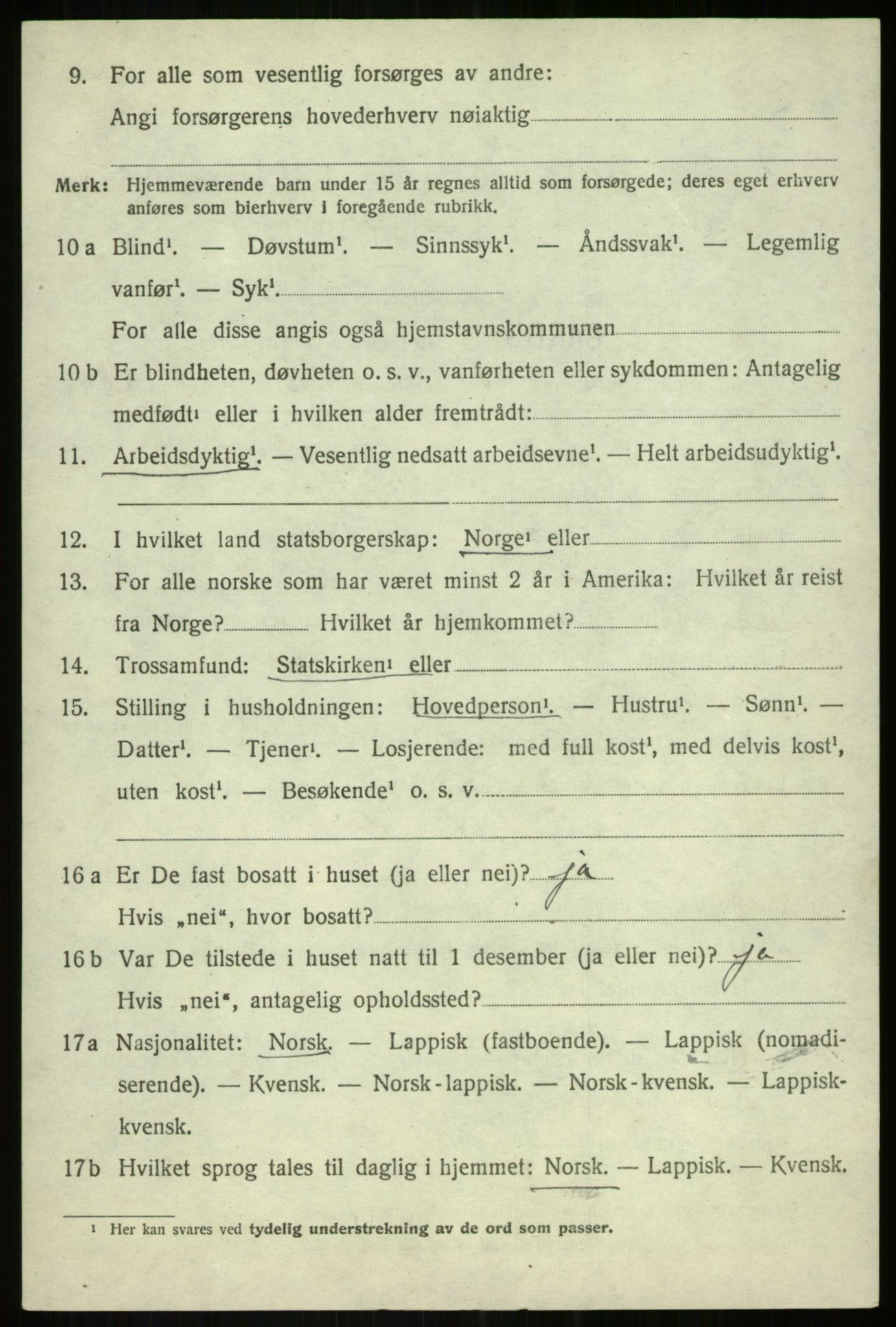 SATØ, 1920 census for Bardu, 1920, p. 3604