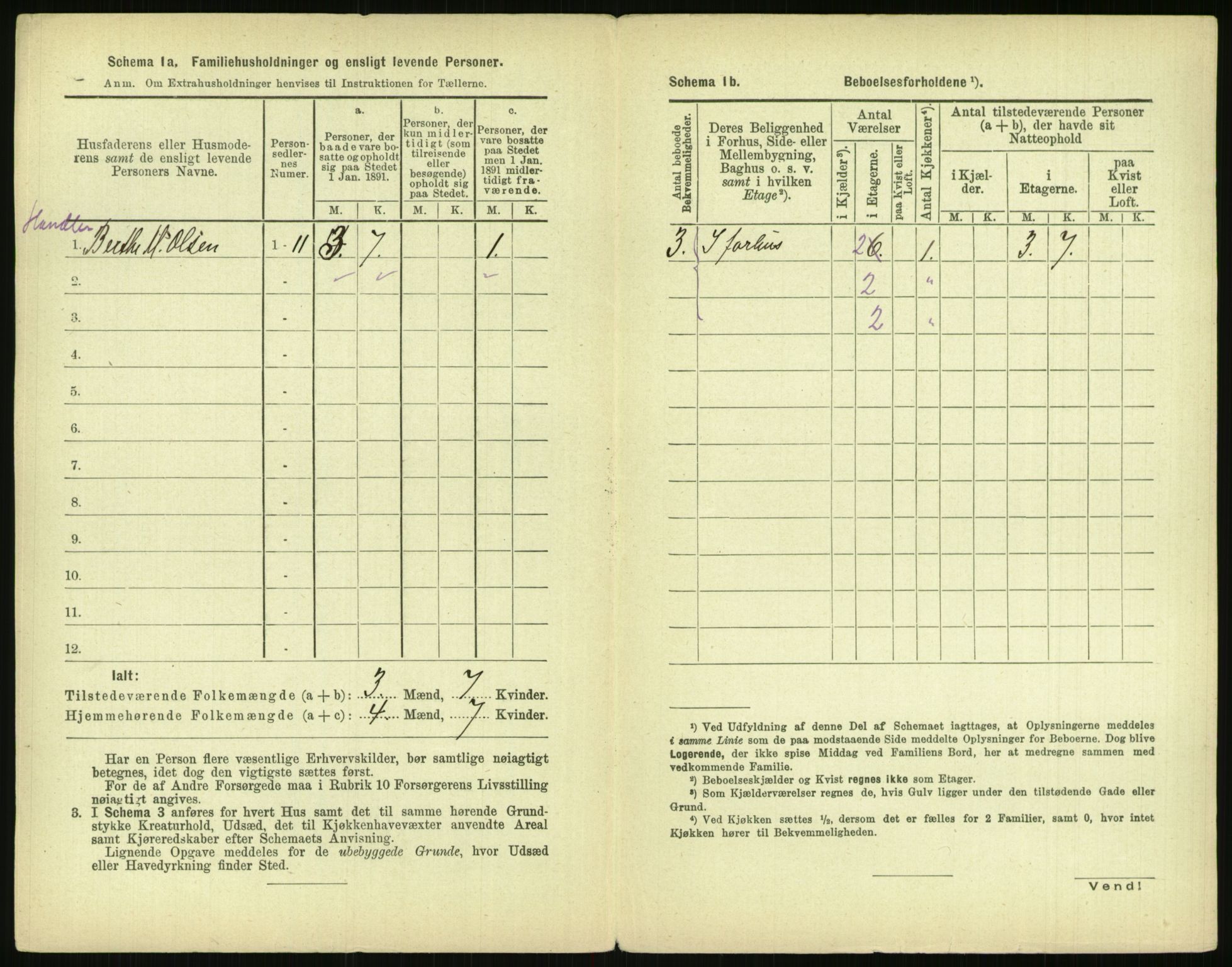 RA, 1891 census for 0301 Kristiania, 1891, p. 136463