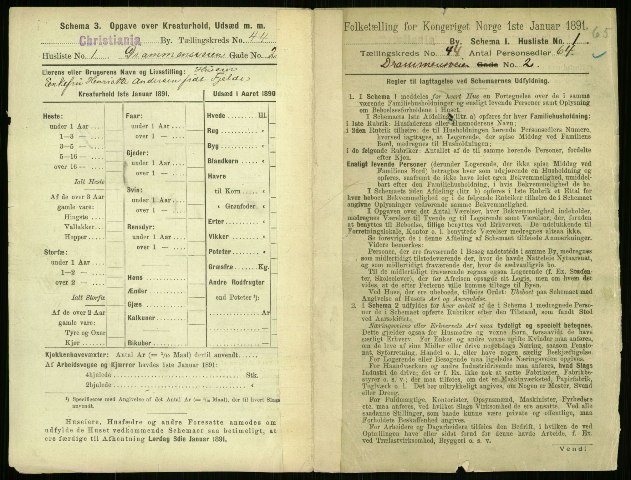 RA, 1891 census for 0301 Kristiania, 1891, p. 26581