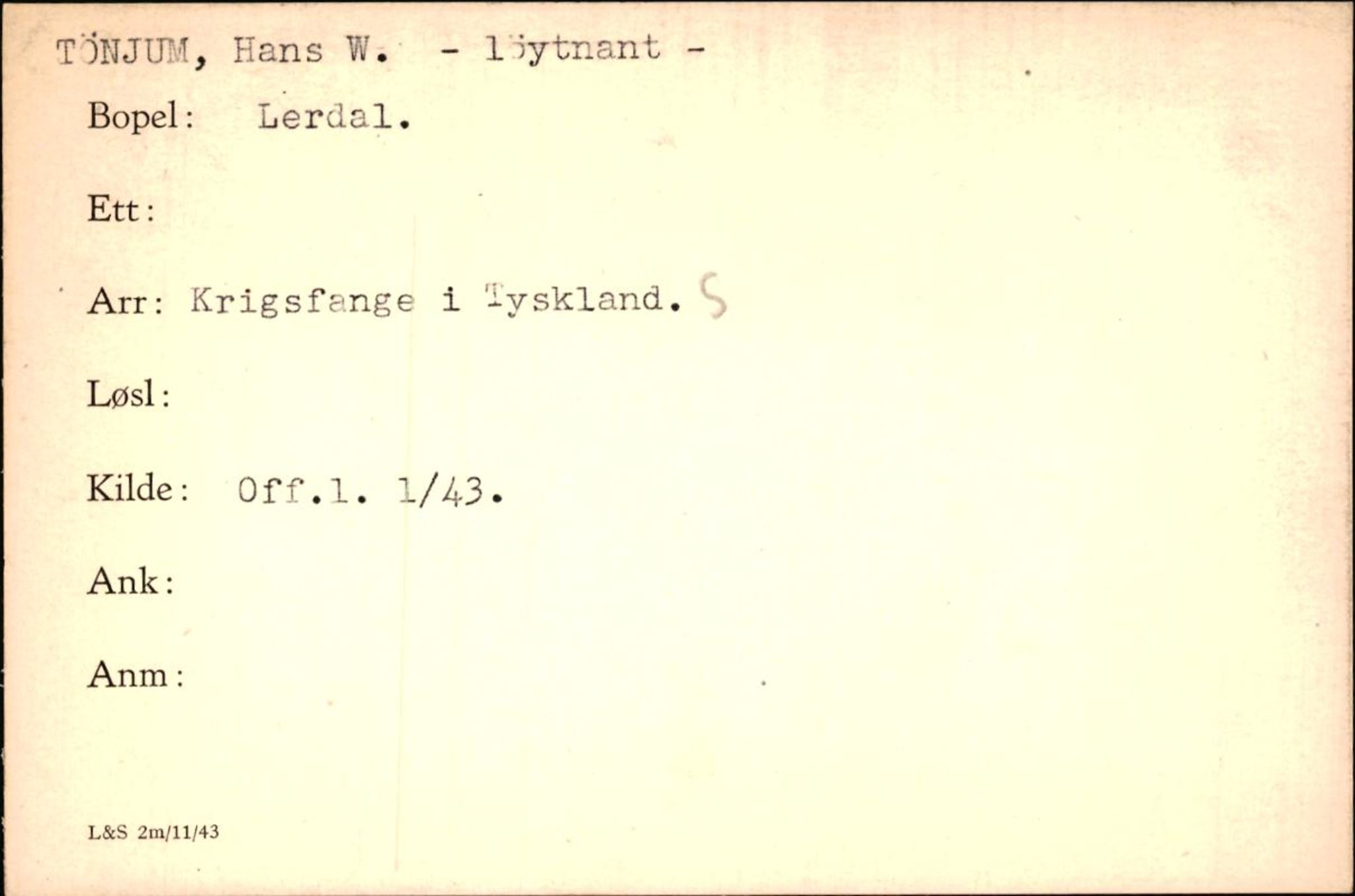 Forsvaret, Forsvarets krigshistoriske avdeling, AV/RA-RAFA-2017/Y/Yf/L0200: II-C-11-2102  -  Norske krigsfanger i Tyskland, 1940-1945, p. 1087