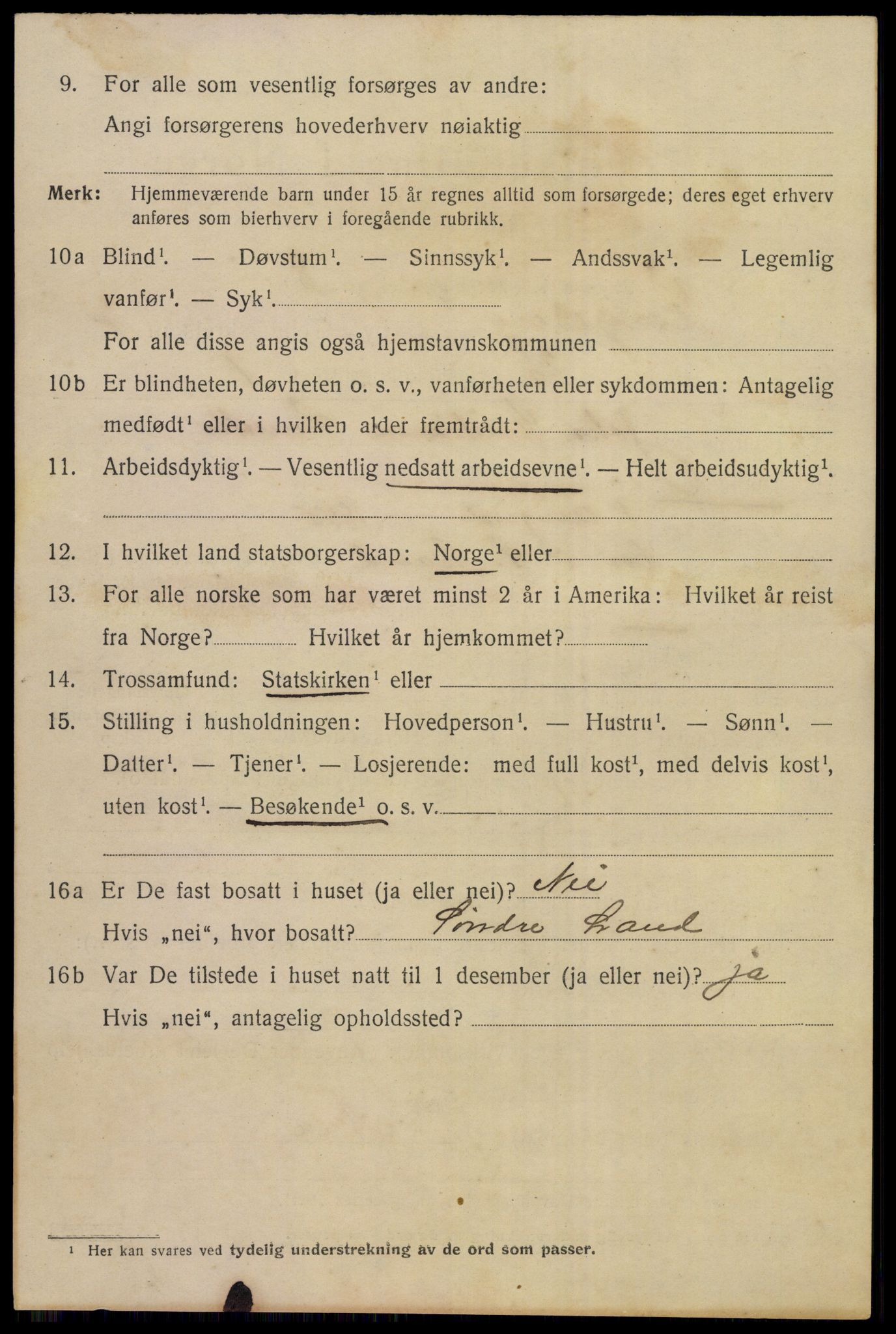 SAKO, 1920 census for Kongsberg, 1920, p. 14469
