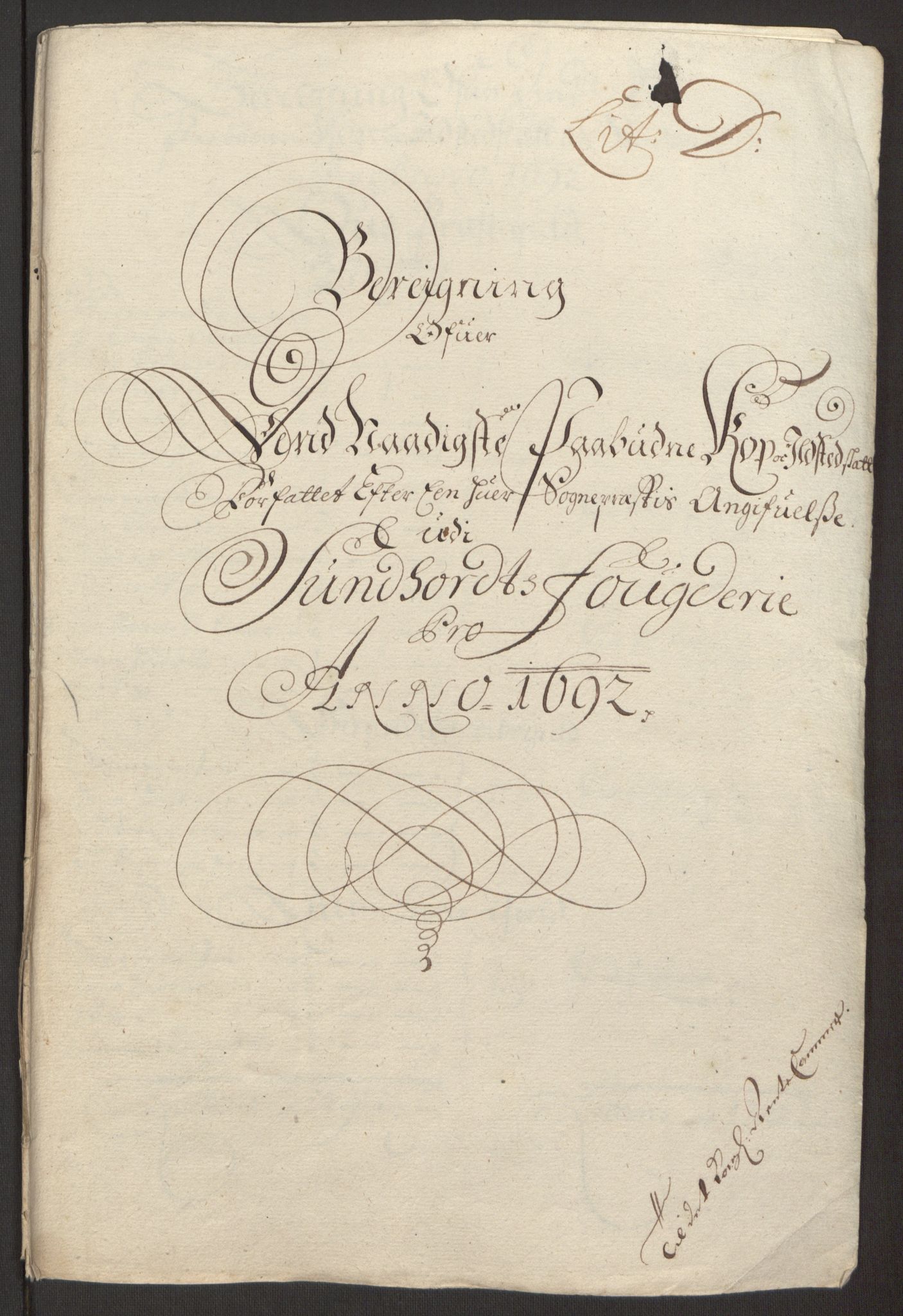 Rentekammeret inntil 1814, Reviderte regnskaper, Fogderegnskap, AV/RA-EA-4092/R48/L2973: Fogderegnskap Sunnhordland og Hardanger, 1691-1692, p. 396