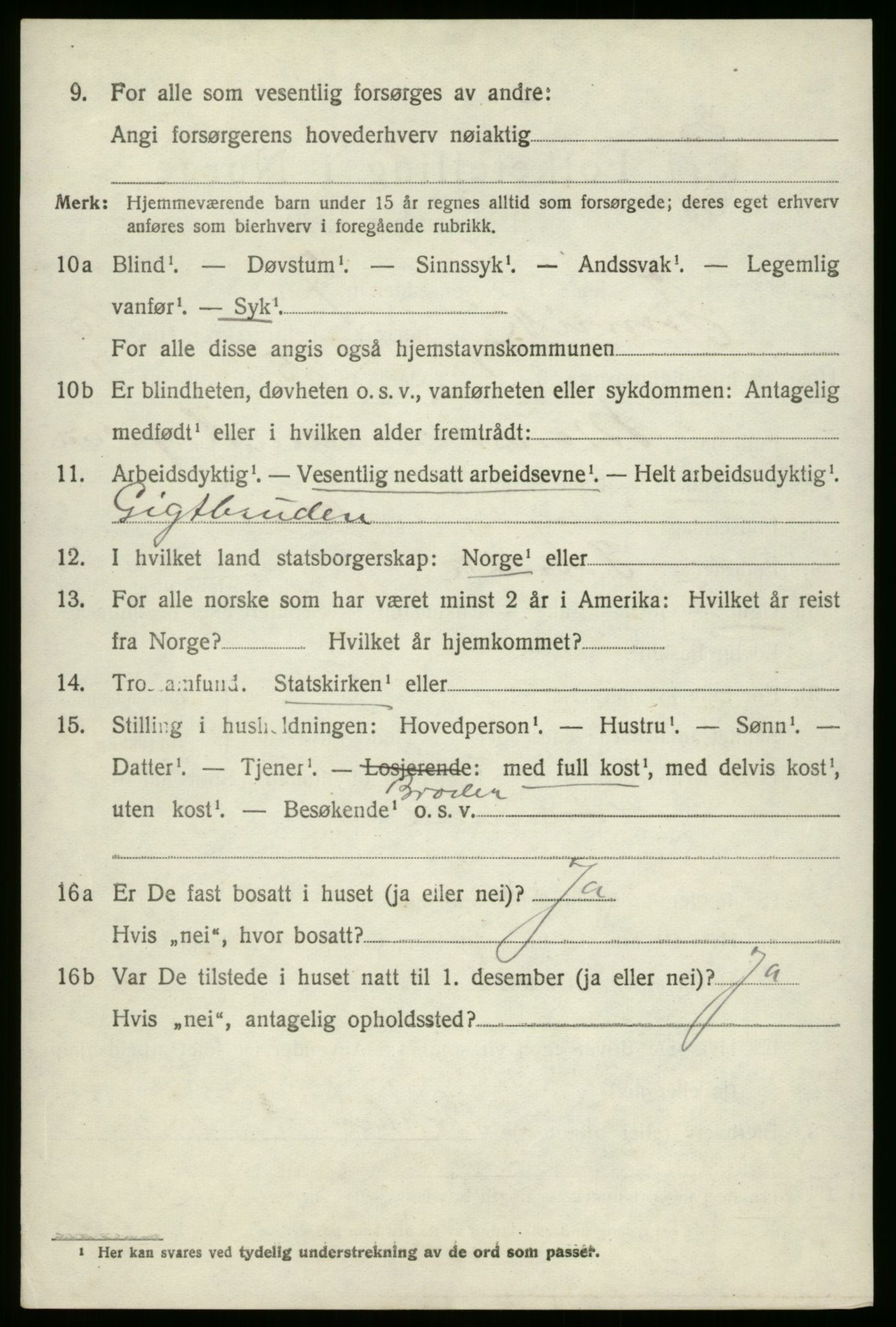 SAB, 1920 census for Innvik, 1920, p. 4116