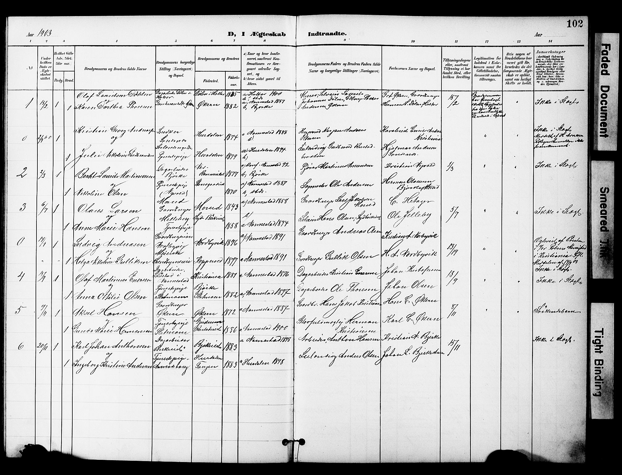 Nannestad prestekontor Kirkebøker, AV/SAO-A-10414a/G/Gc/L0001: Parish register (copy) no. III 1, 1901-1916, p. 102