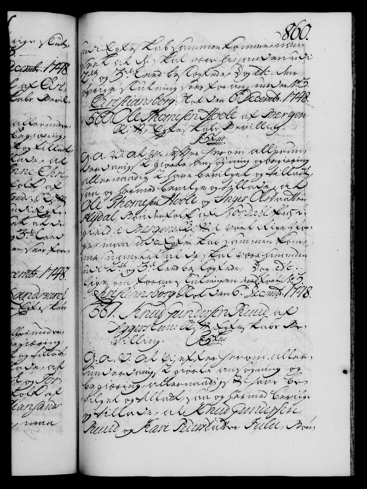 Danske Kanselli 1572-1799, AV/RA-EA-3023/F/Fc/Fca/Fcaa/L0035: Norske registre, 1746-1748, p. 860a