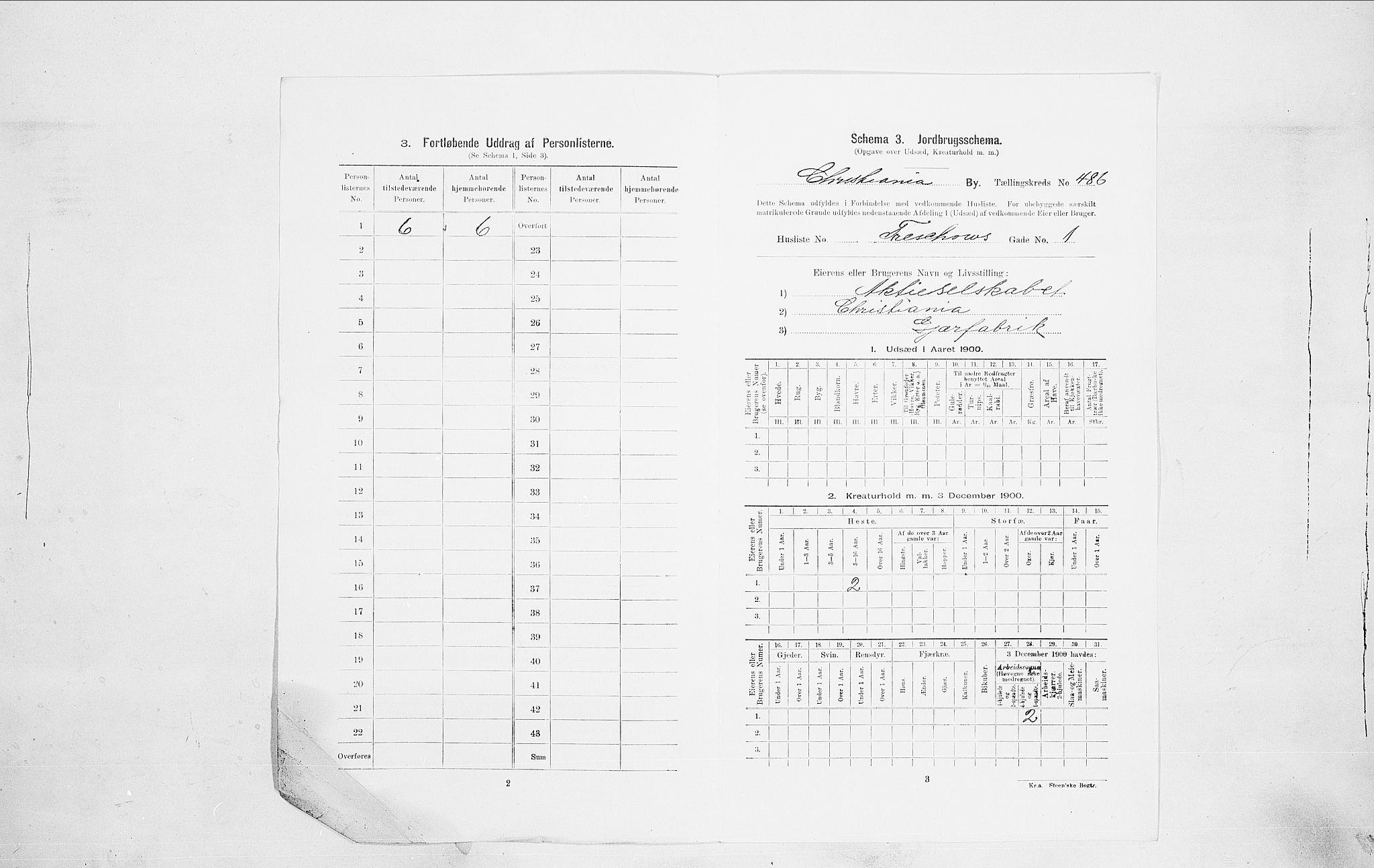 SAO, 1900 census for Kristiania, 1900, p. 103735