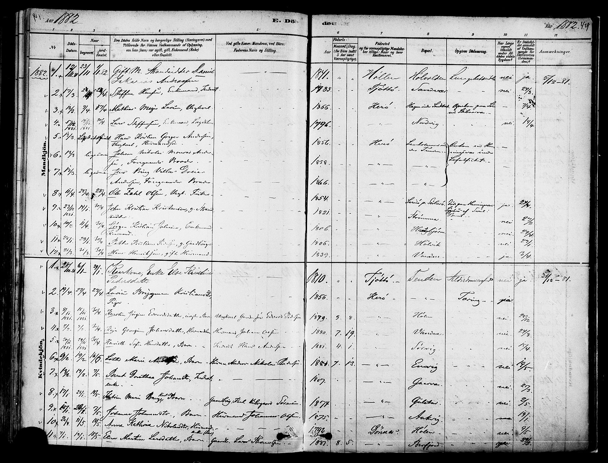 Ministerialprotokoller, klokkerbøker og fødselsregistre - Nordland, SAT/A-1459/834/L0507: Parish register (official) no. 834A05, 1878-1892, p. 429