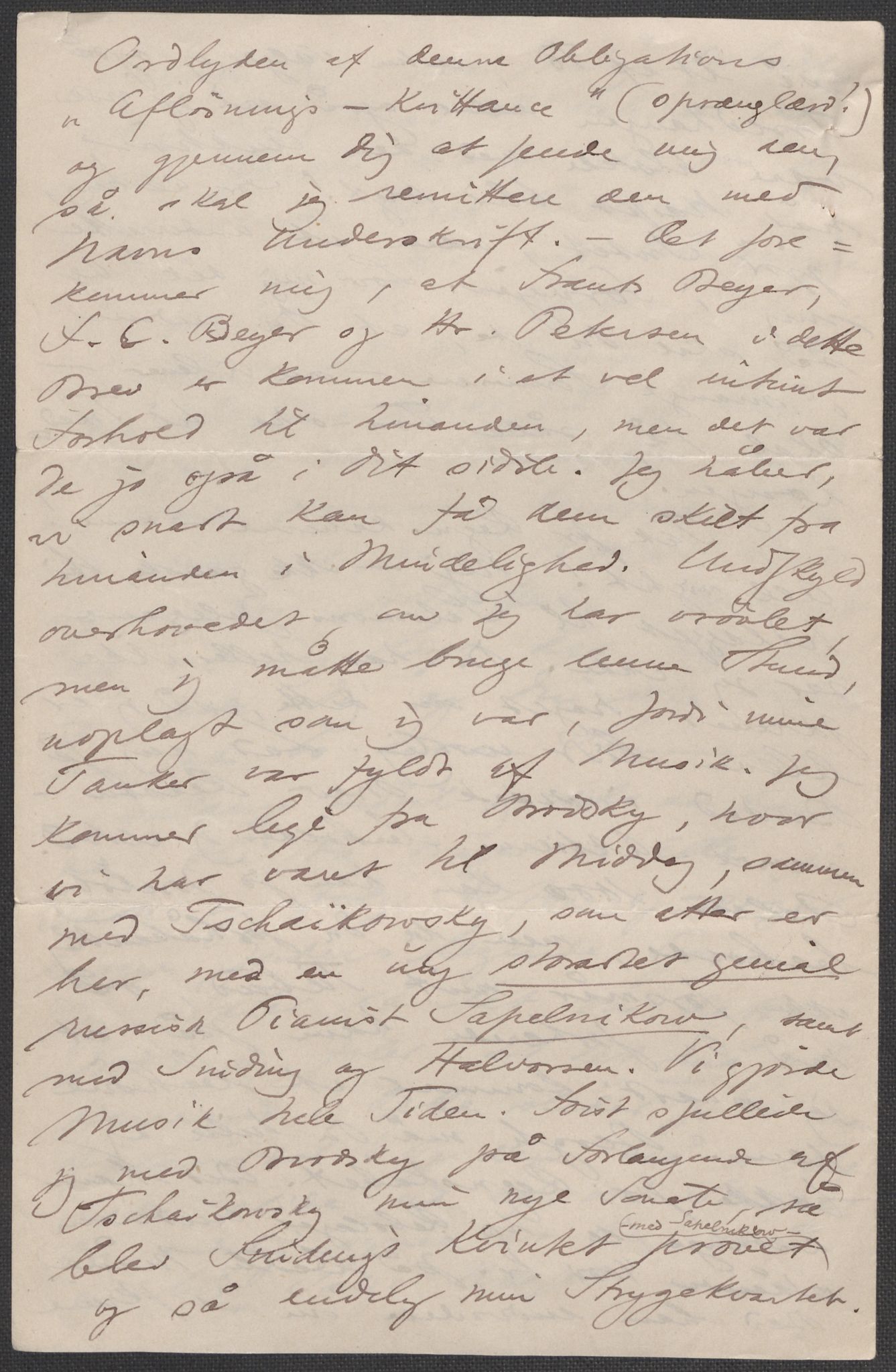 Beyer, Frants, AV/RA-PA-0132/F/L0001: Brev fra Edvard Grieg til Frantz Beyer og "En del optegnelser som kan tjene til kommentar til brevene" av Marie Beyer, 1872-1907, p. 254