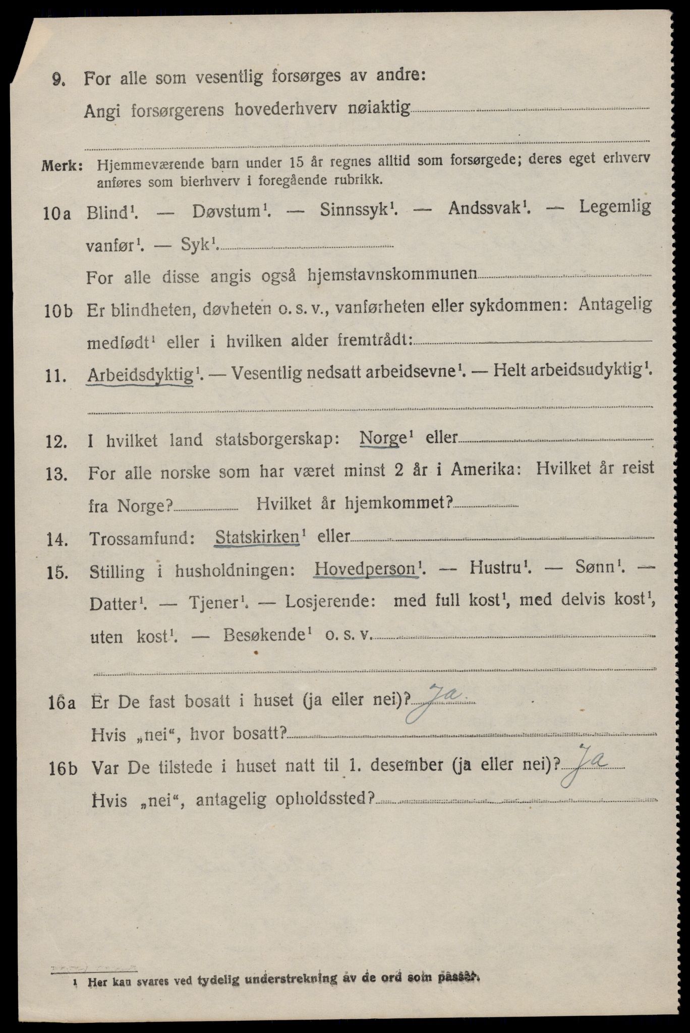 SAST, 1920 census for Skåre, 1920, p. 1269