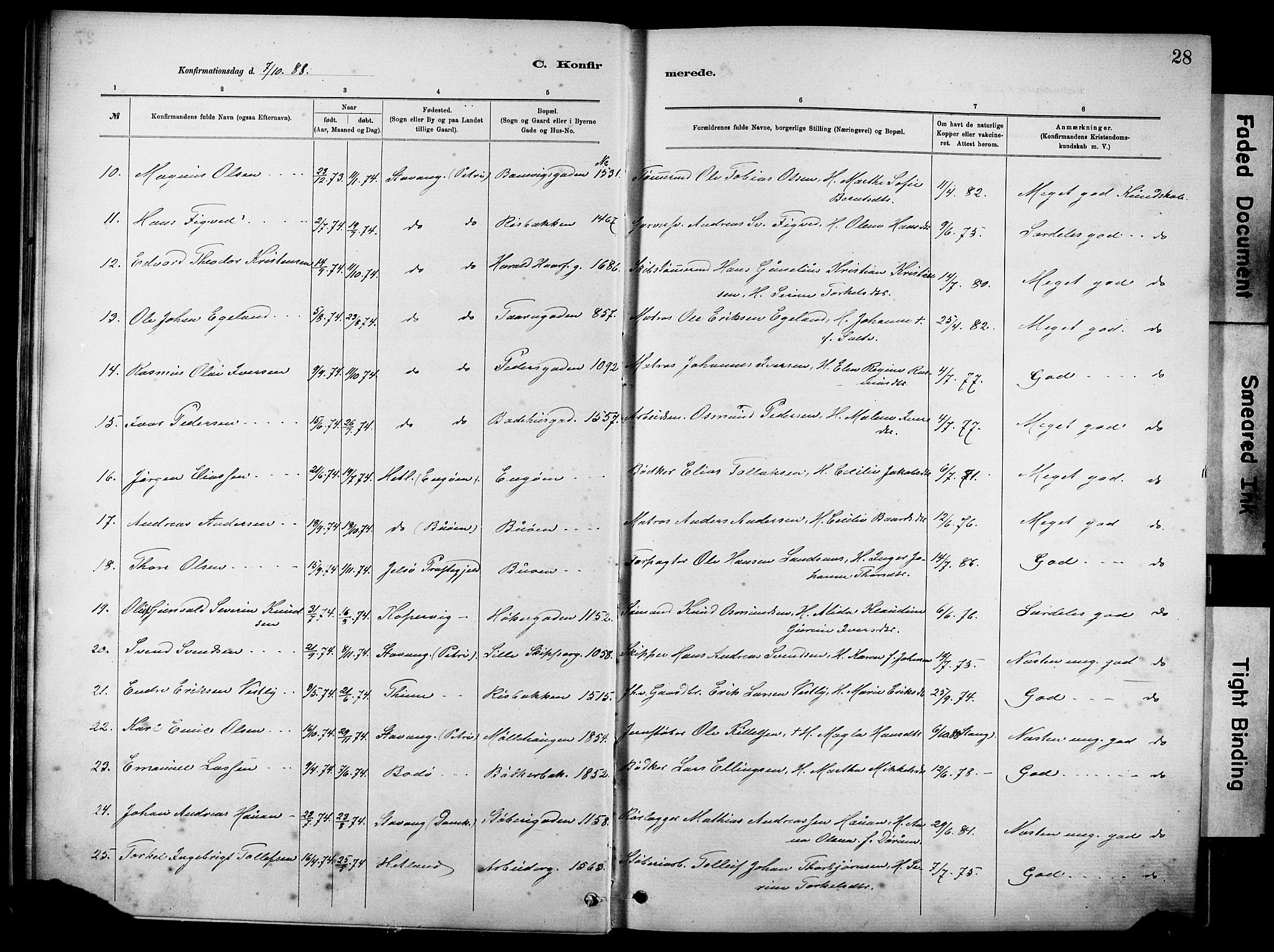 St. Johannes sokneprestkontor, SAST/A-101814/001/30/30BA/L0002: Parish register (official) no. A 2, 1885-1899, p. 28