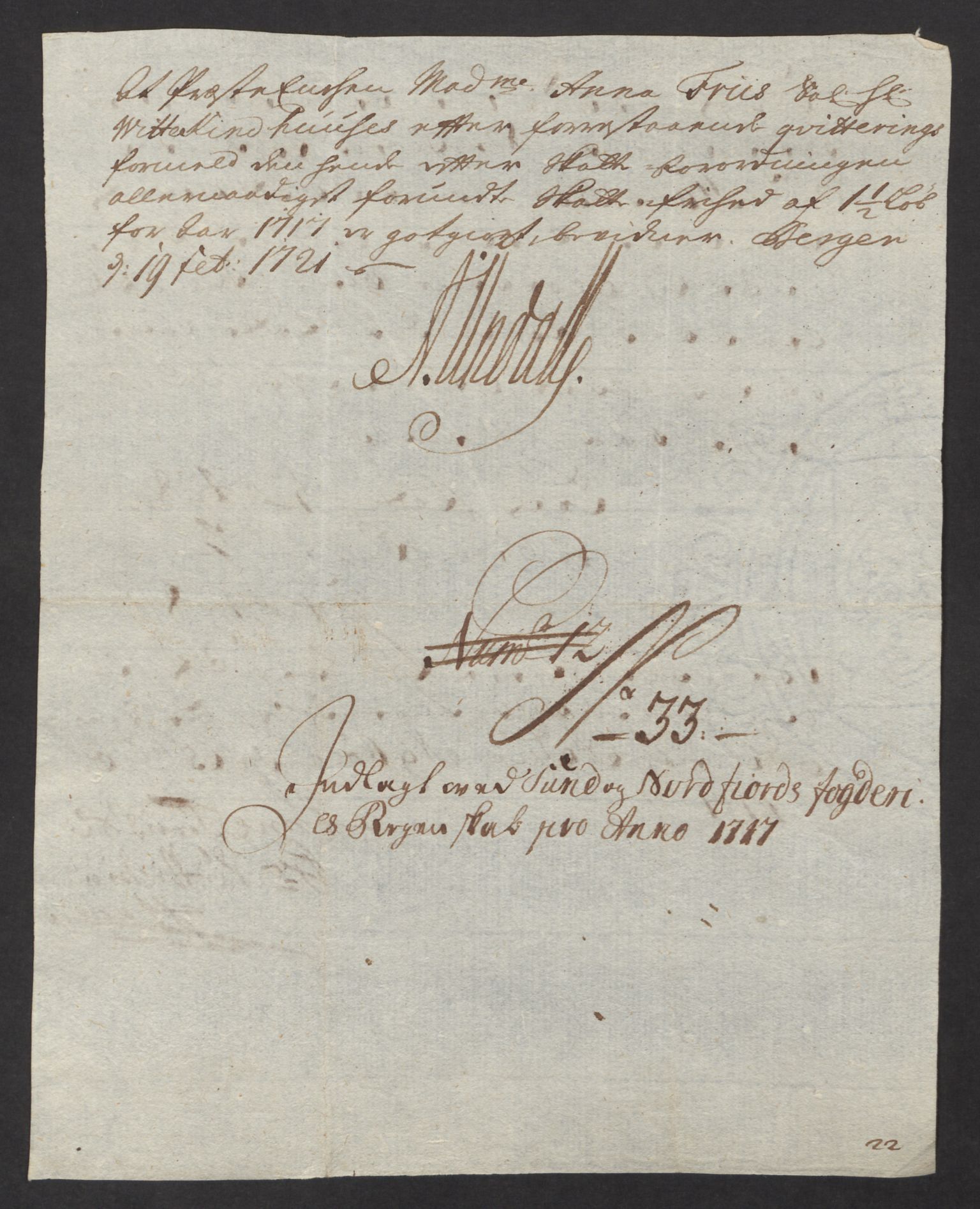 Rentekammeret inntil 1814, Reviderte regnskaper, Fogderegnskap, RA/EA-4092/R53/L3441: Fogderegnskap Sunn- og Nordfjord, 1717-1718, p. 262