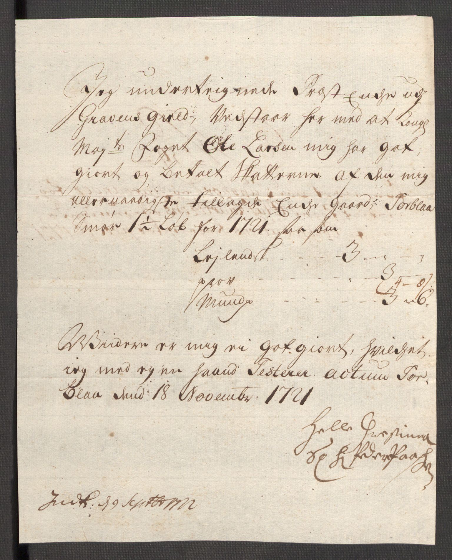 Rentekammeret inntil 1814, Reviderte regnskaper, Fogderegnskap, RA/EA-4092/R48/L3000: Fogderegnskap Sunnhordland og Hardanger, 1721, p. 334