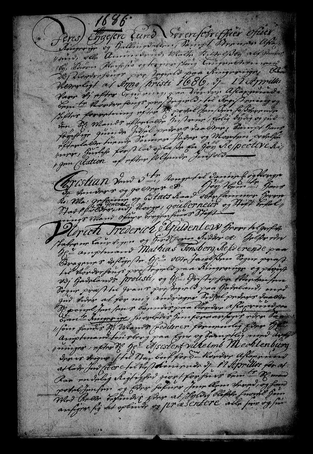 Stattholderembetet 1572-1771, RA/EA-2870/Af/L0001: Avskrifter av vedlegg til originale supplikker, nummerert i samsvar med supplikkbøkene, 1683-1687, p. 82
