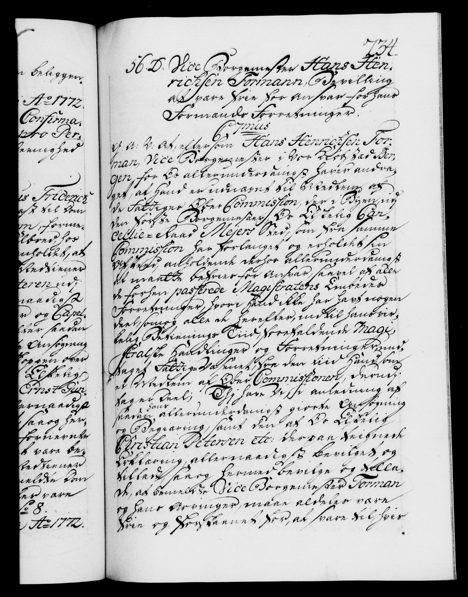 Danske Kanselli 1572-1799, RA/EA-3023/F/Fc/Fca/Fcaa/L0045: Norske registre "Norske eller 3. dept.s åpne brev, 1771-1773, p. 234a