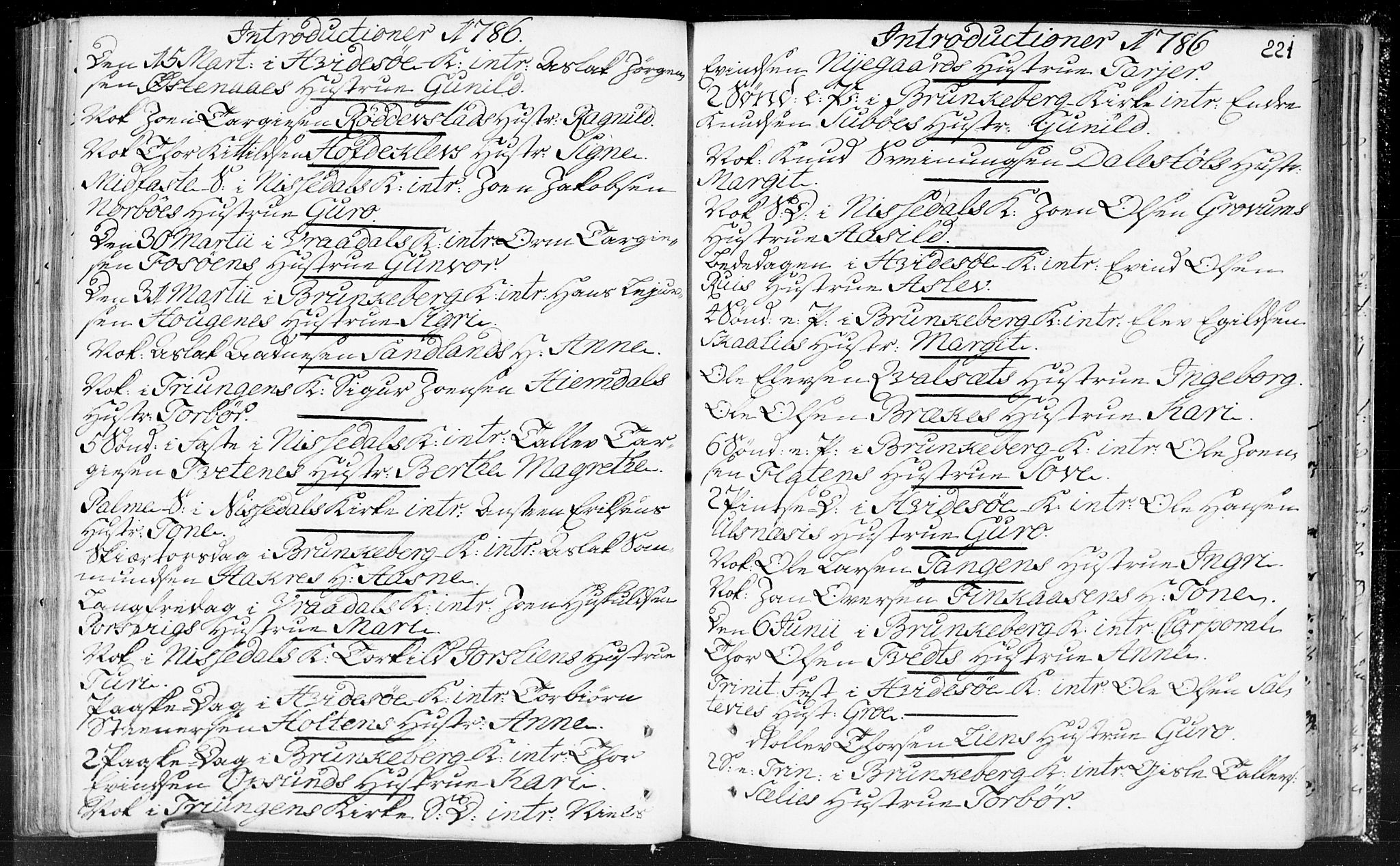 Kviteseid kirkebøker, SAKO/A-276/F/Fa/L0002: Parish register (official) no. I 2, 1773-1786, p. 221