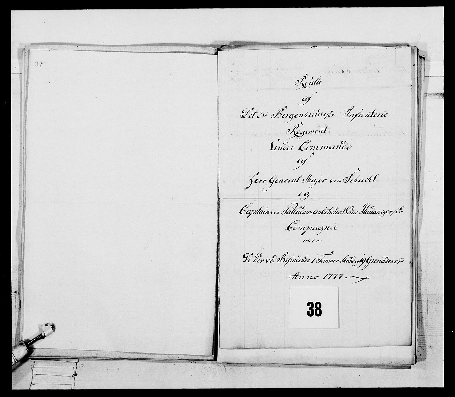 Generalitets- og kommissariatskollegiet, Det kongelige norske kommissariatskollegium, RA/EA-5420/E/Eh/L0094: 2. Bergenhusiske nasjonale infanteriregiment, 1776-1779, p. 142