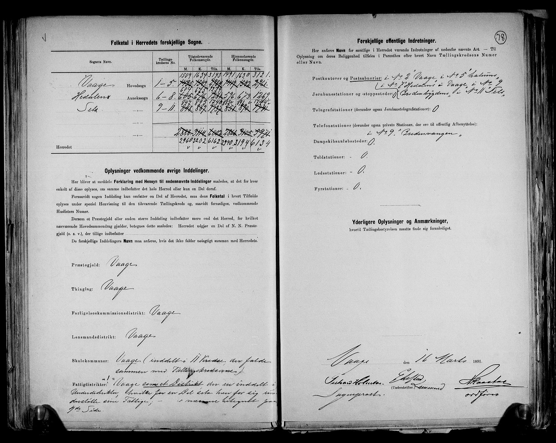 RA, 1891 census for 0515 Vågå, 1891, p. 3