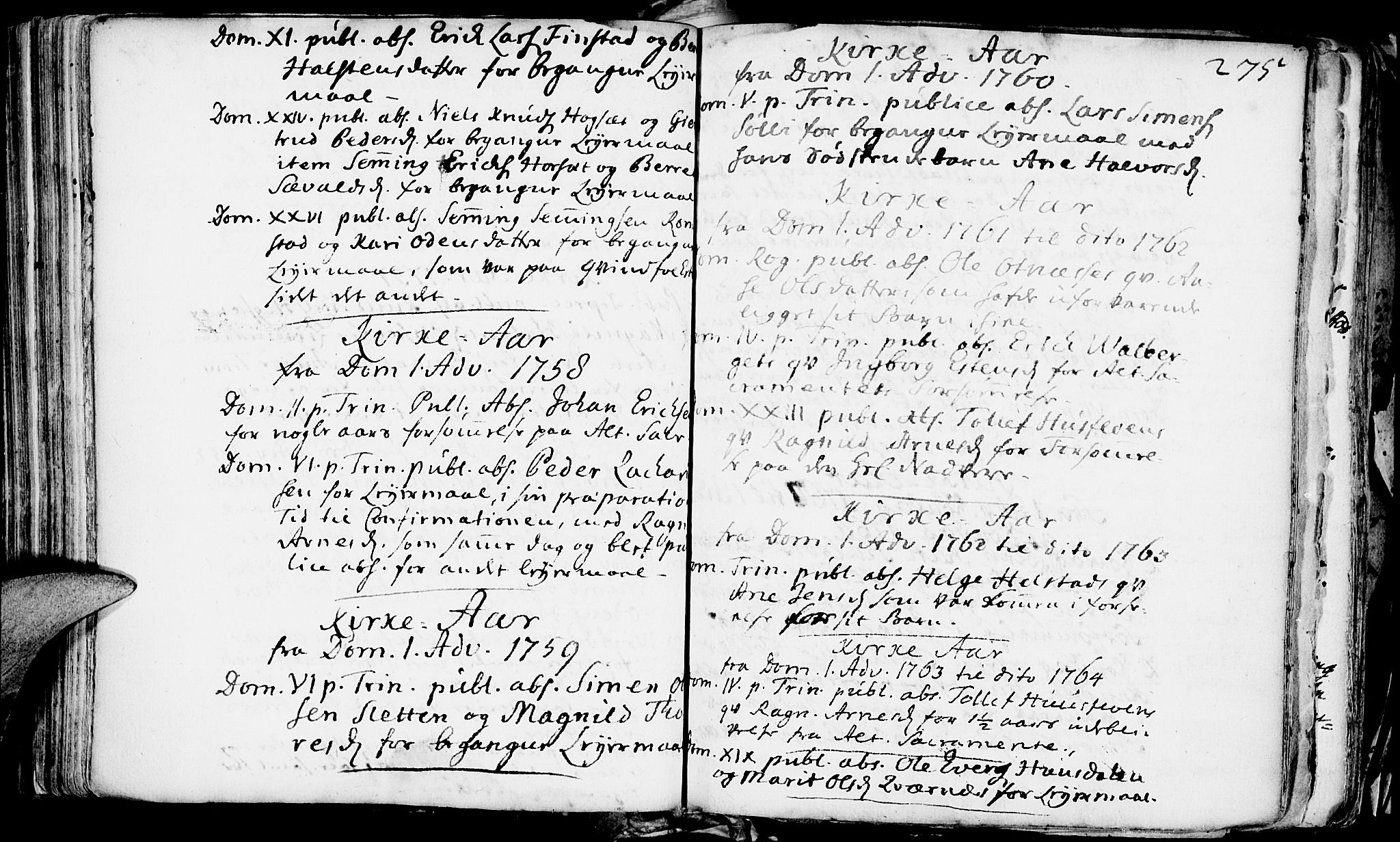 Rendalen prestekontor, SAH/PREST-054/H/Ha/Haa/L0001: Parish register (official) no. 1, 1733-1787, p. 275